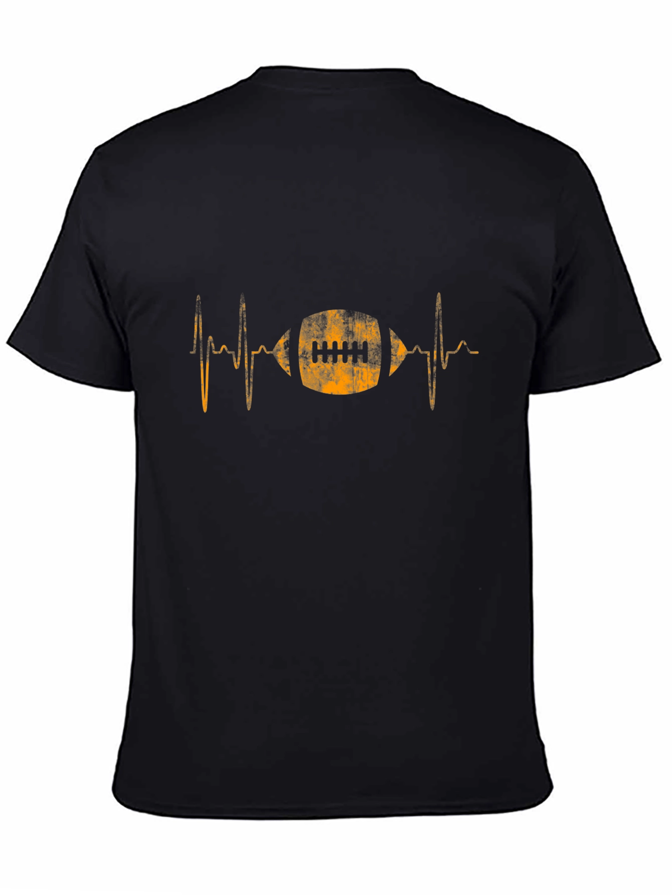 Football Heartbeat Graphic Tee