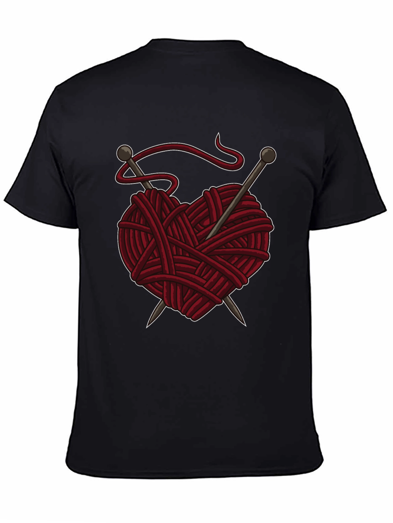 Knitting Heart T-Shirt - Yarn Love