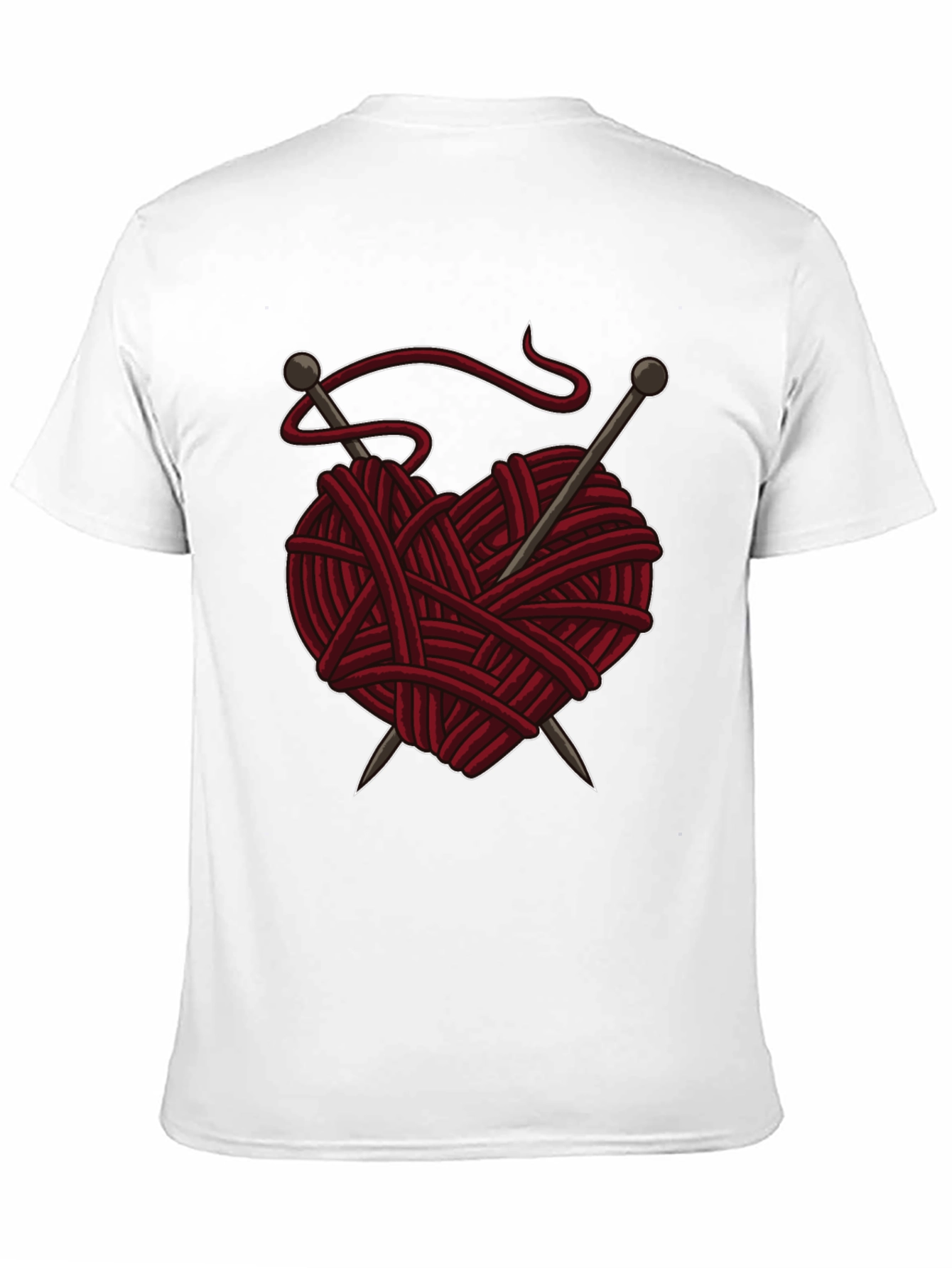 Knitting Heart T-Shirt - Yarn Love