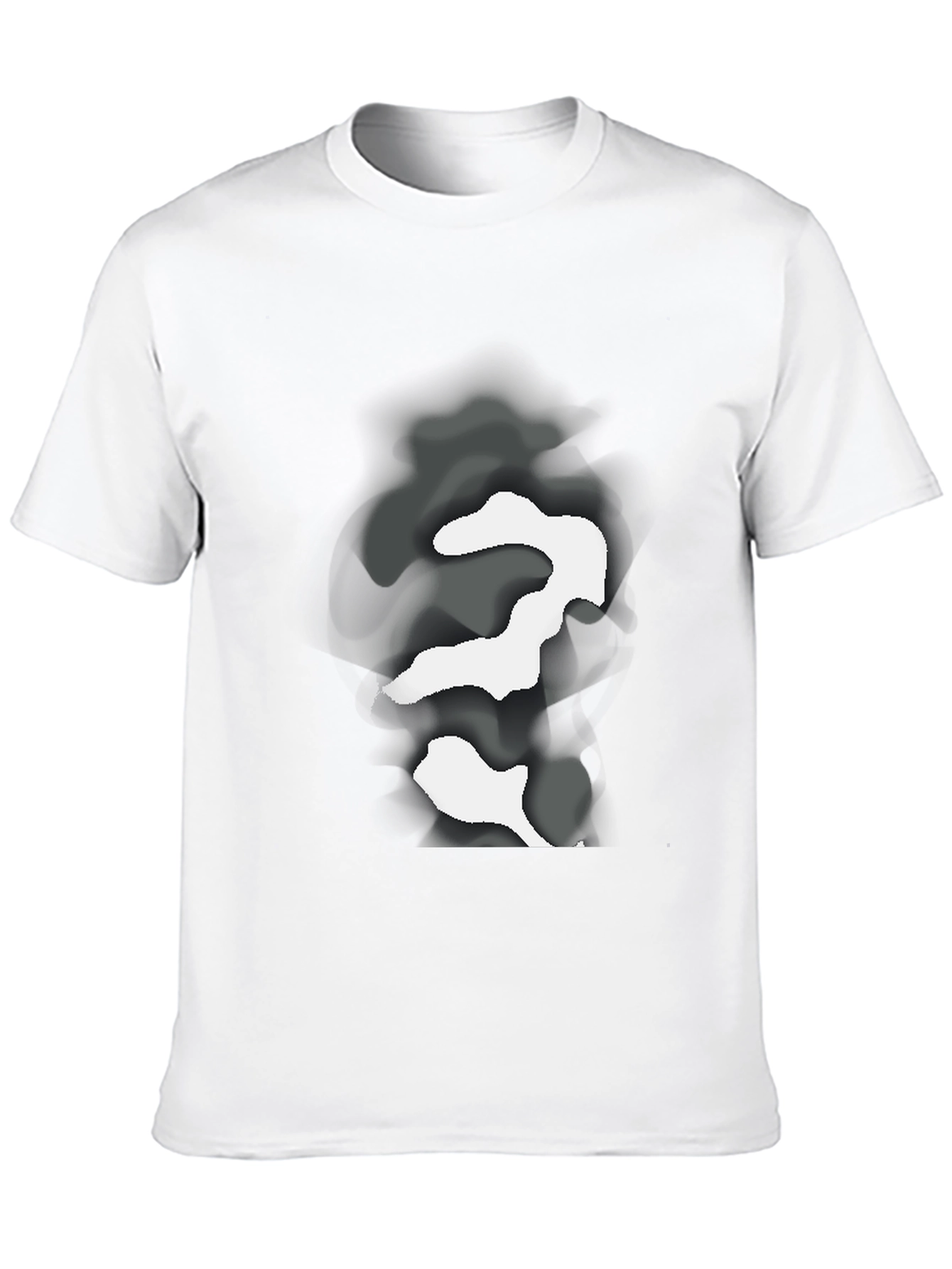 Abstract Camo Graphic Black T-Shirt