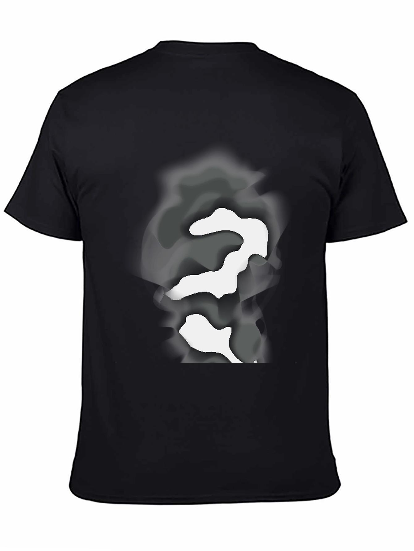 Abstract Camo Graphic Black T-Shirt