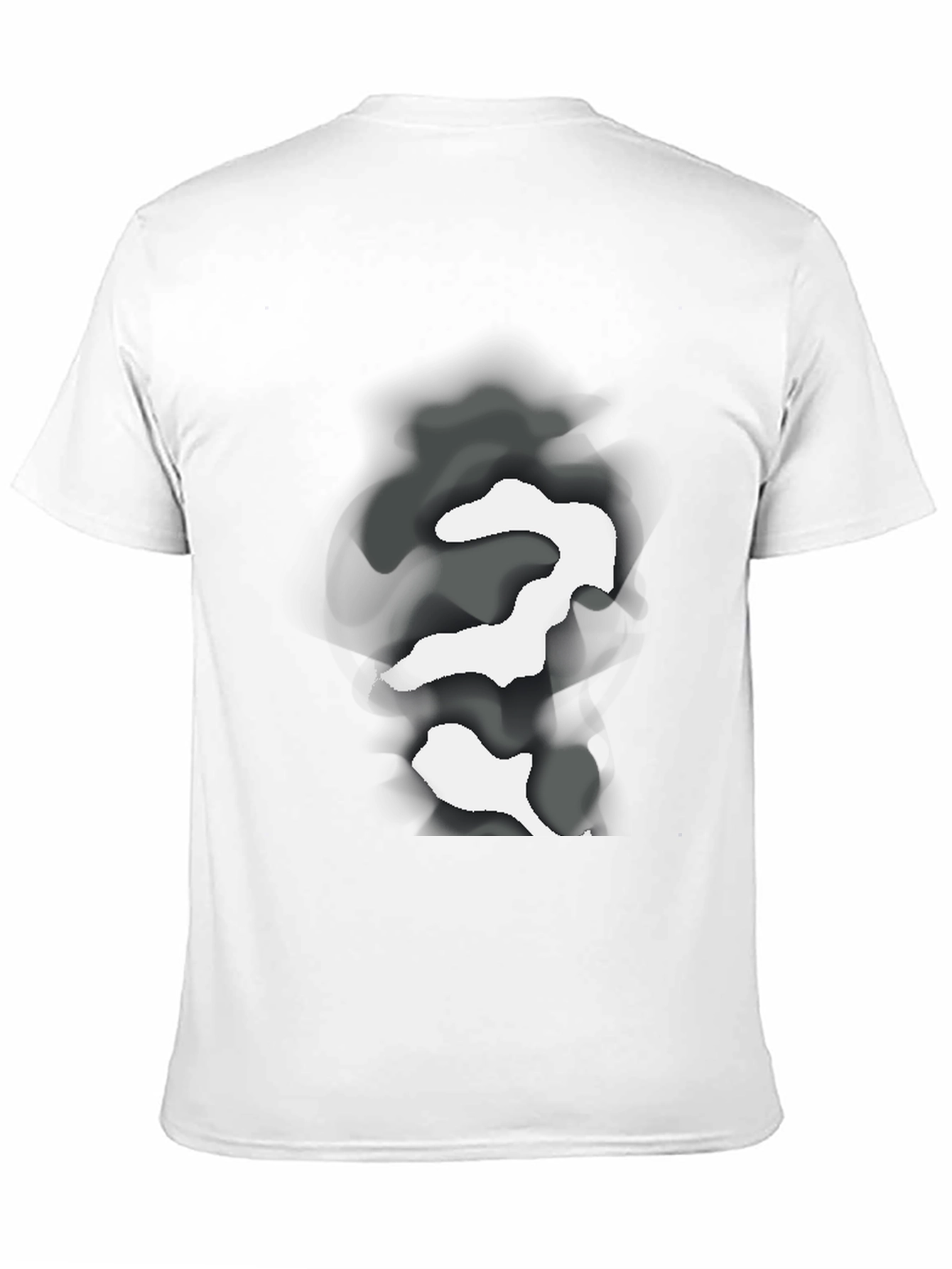 Abstract Camo Graphic Black T-Shirt