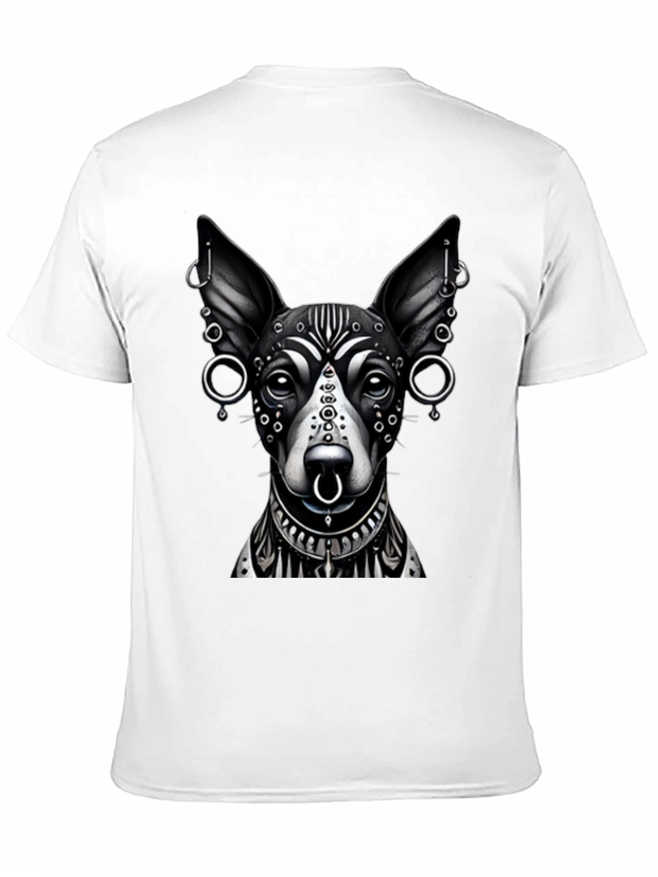 Dog Tattoo Art Black T-Shirt
