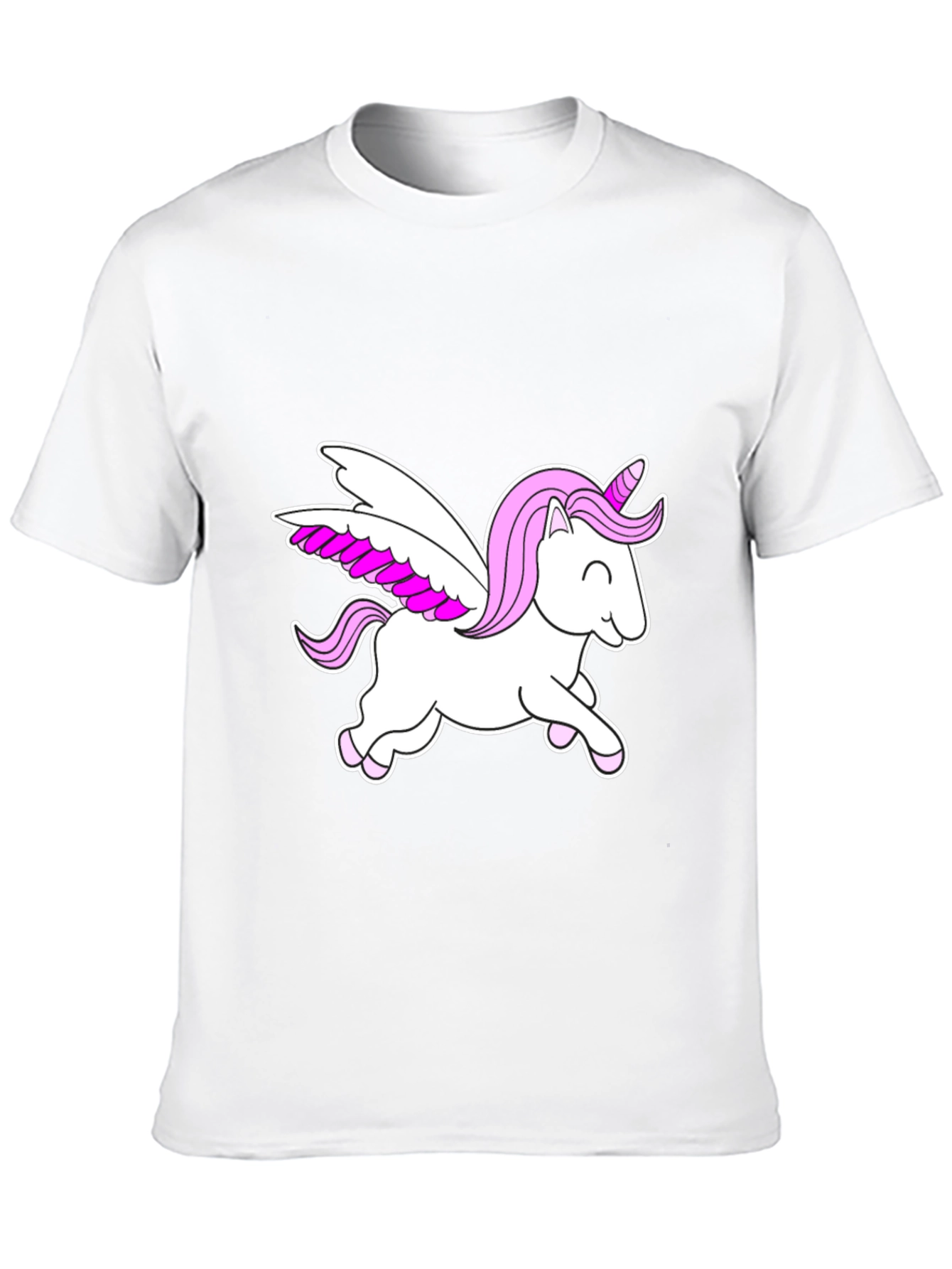 Unicorn Pegasus Black Graphic Tee