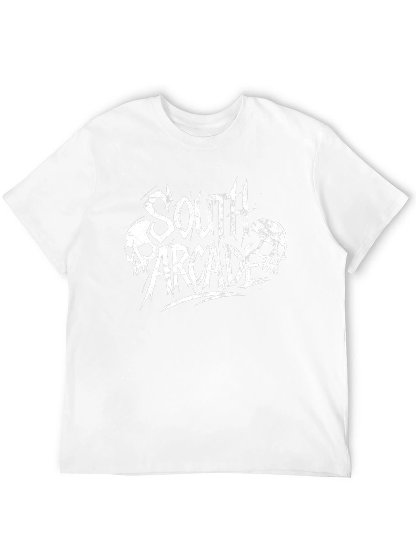 South Arcade Skull Graphic Black T-Shirt