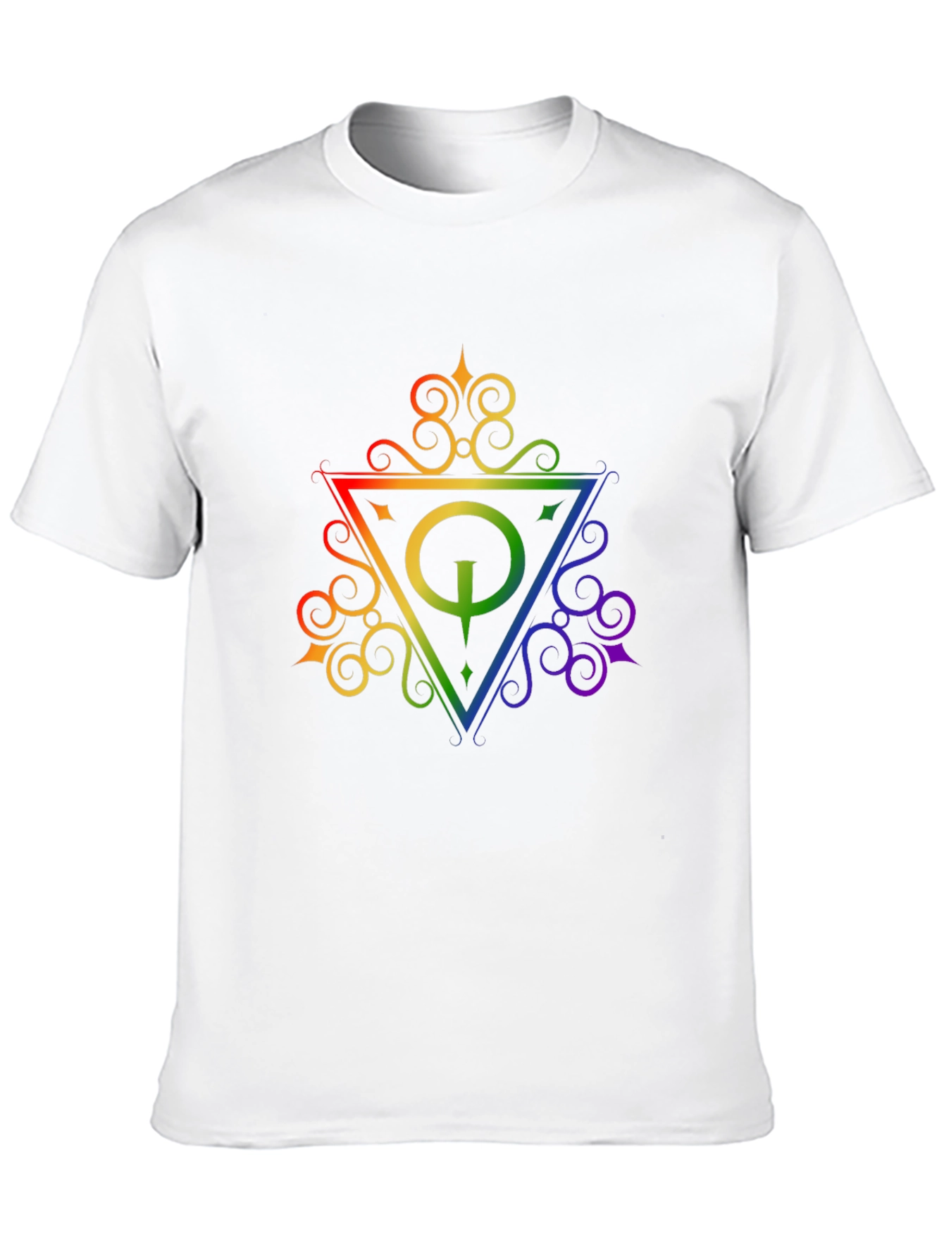 Rainbow Quake Logo Black T-Shirt