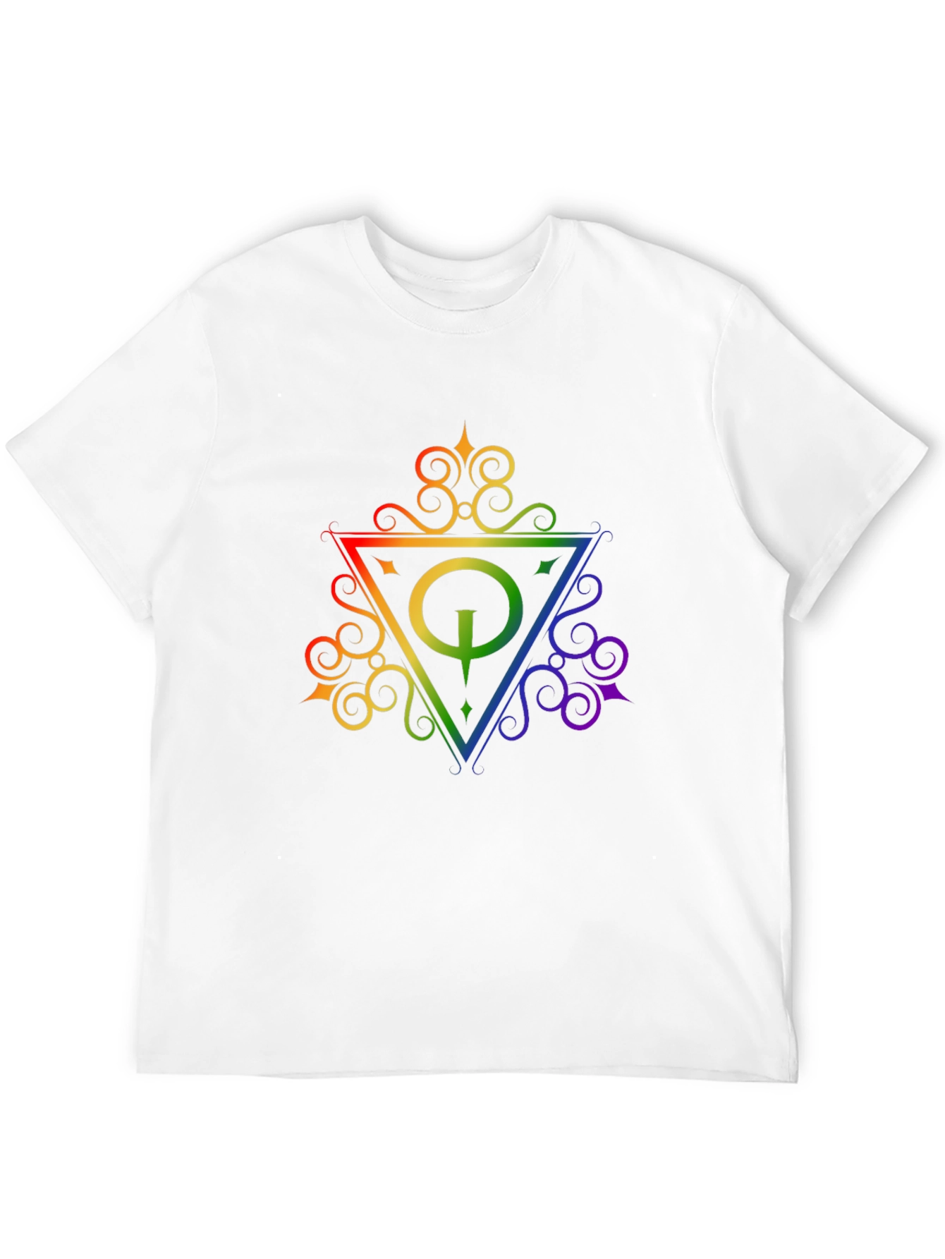 Rainbow Quake Logo Black T-Shirt