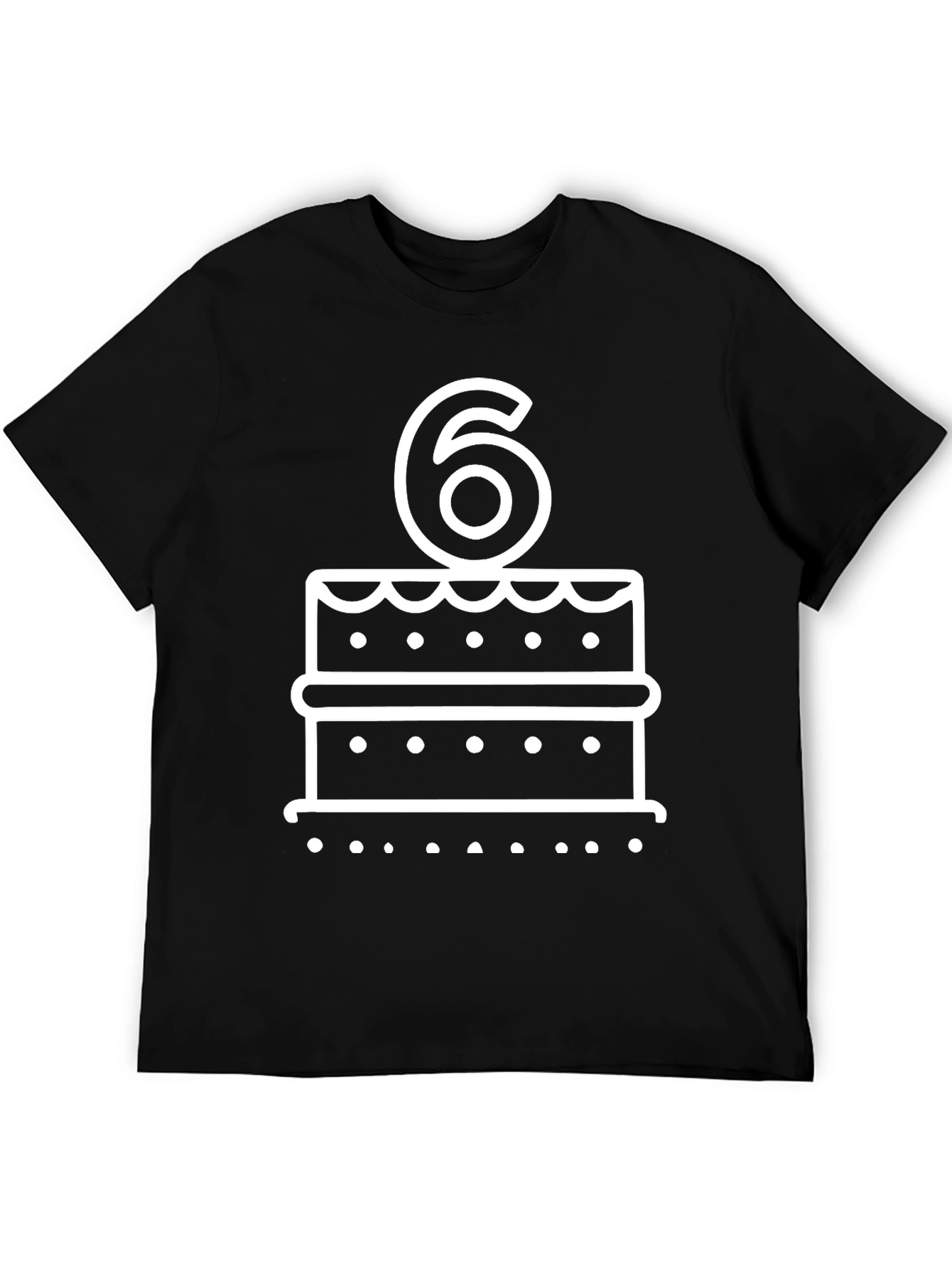 Birthday Cake Number 6 T-Shirt