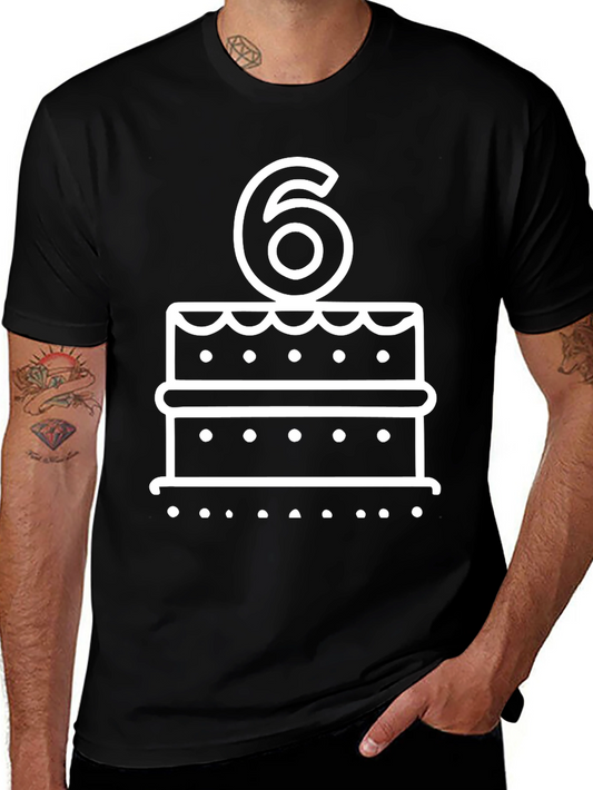 Birthday Cake Number 6 T-Shirt