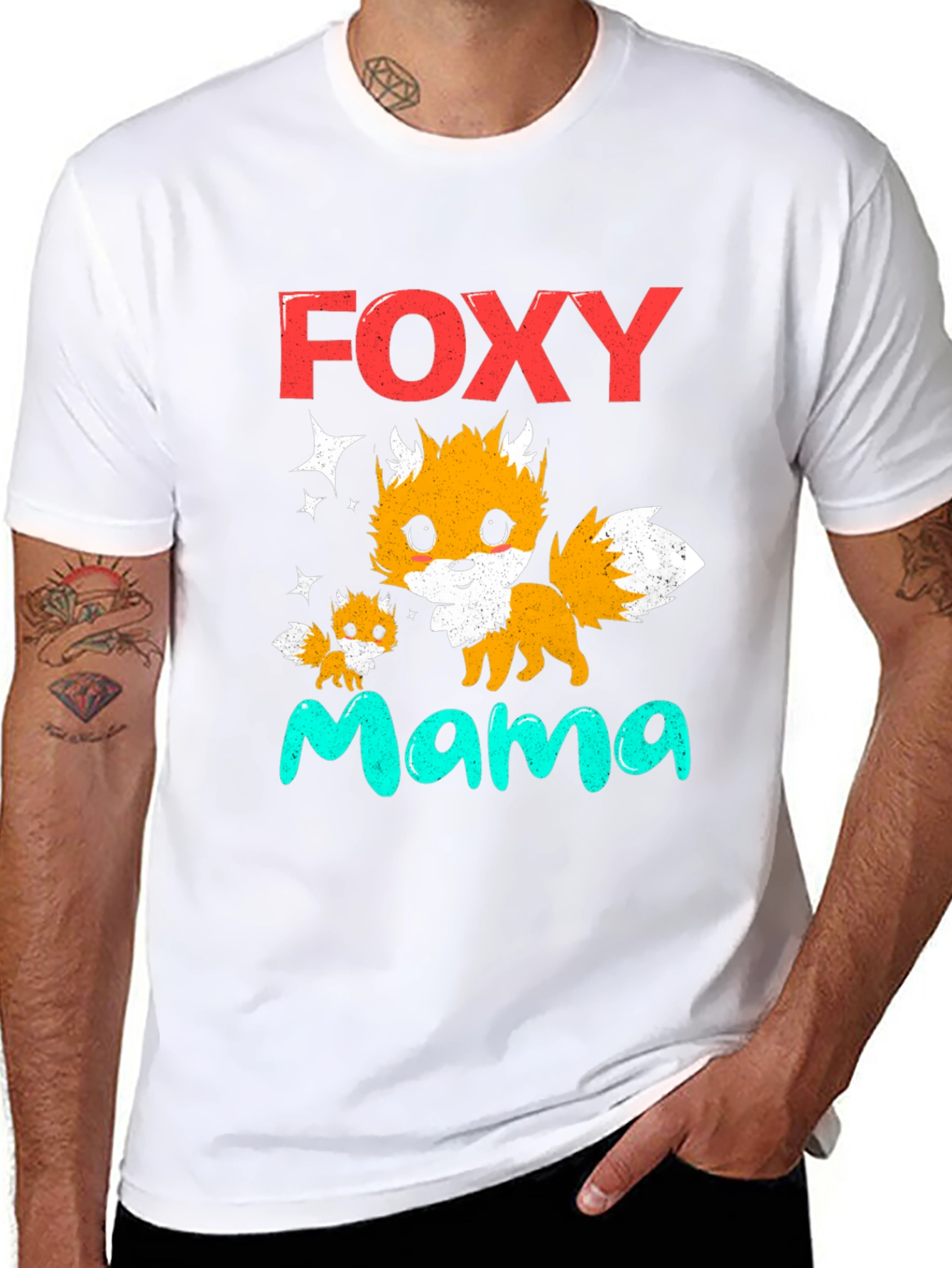 Foxy Mama T-Shirt - Cute Fox Graphic Tee