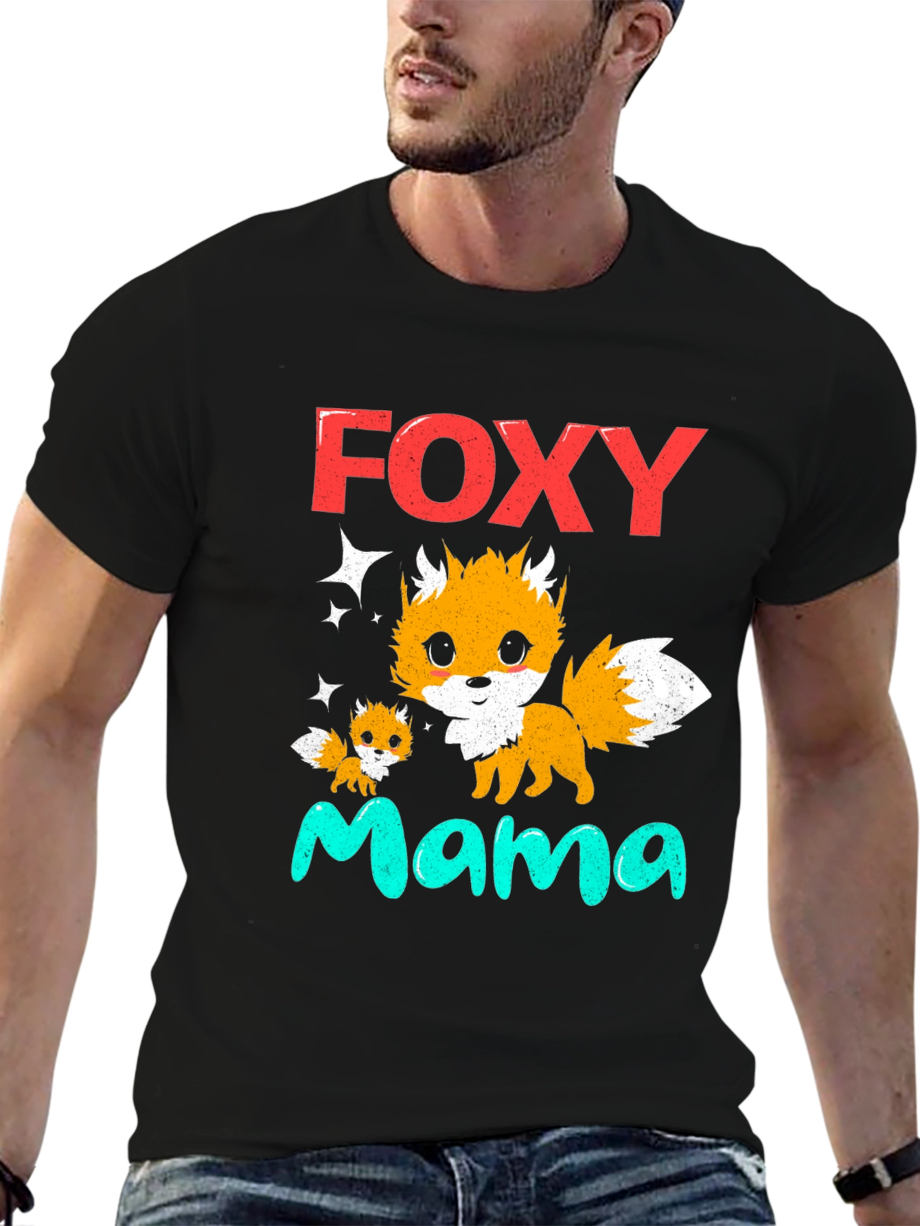 Foxy Mama T-Shirt - Cute Fox Graphic Tee