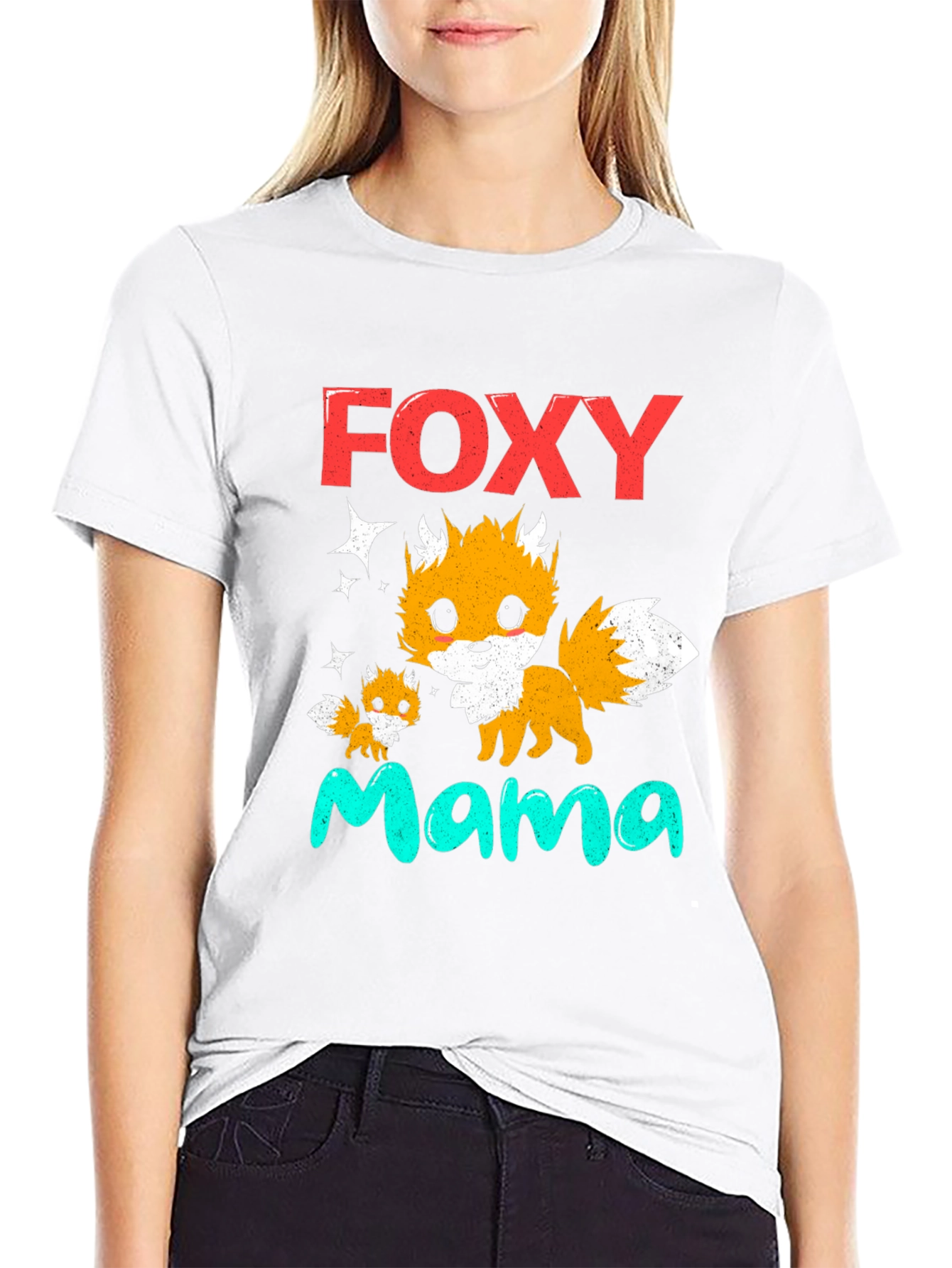 Foxy Mama T-Shirt - Cute Fox Graphic Tee