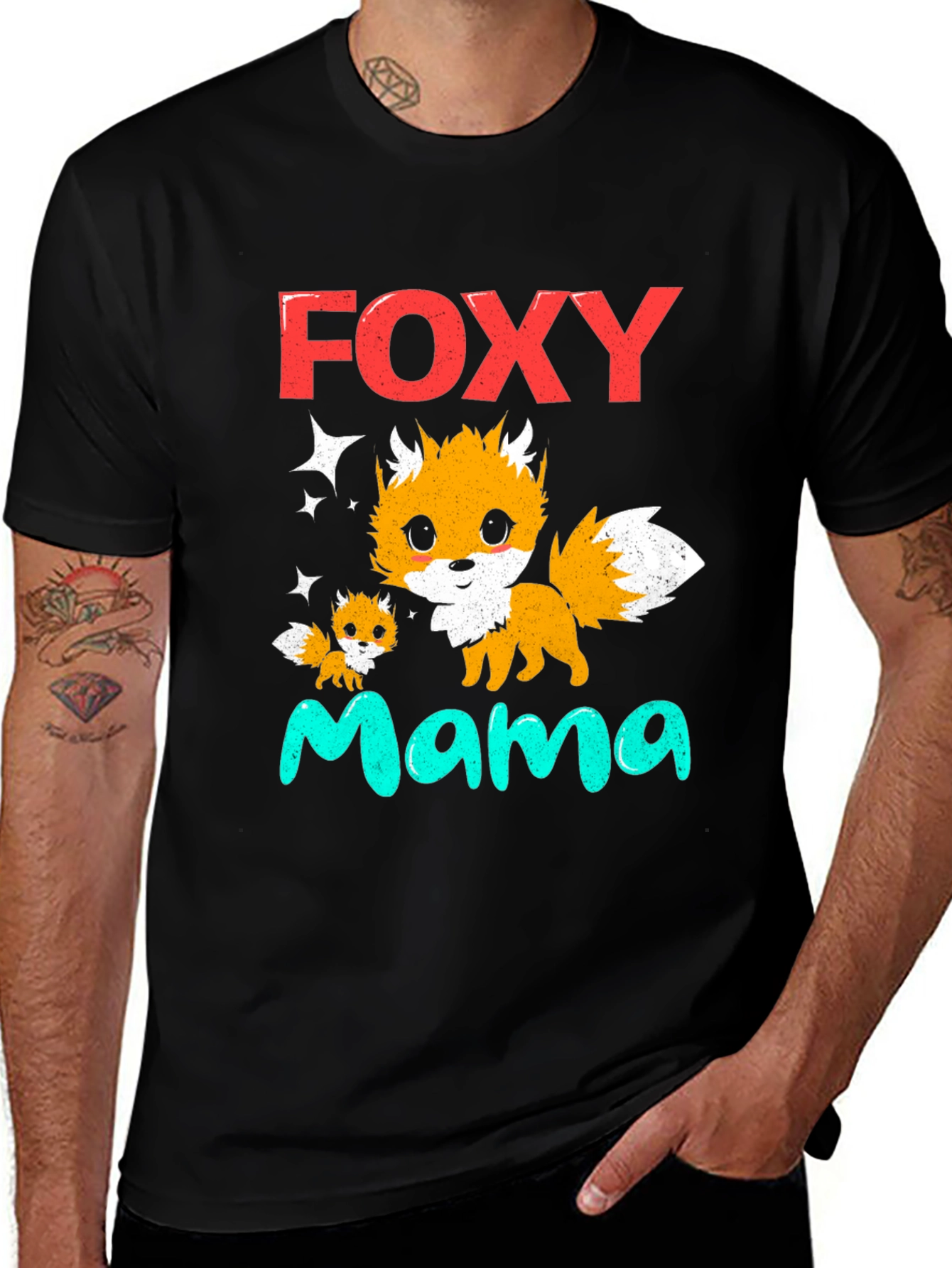 Foxy Mama T-Shirt - Cute Fox Graphic Tee