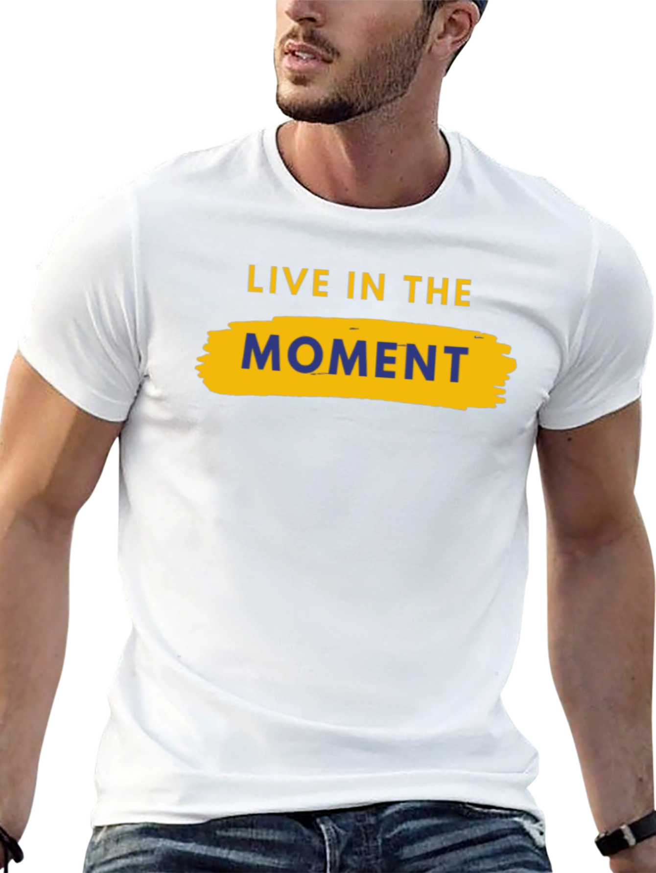 Live In The Moment Graphic Tee - Black