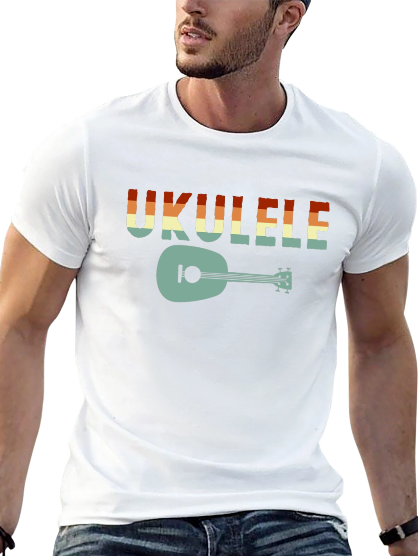 Retro Ukulele Graphic T-Shirt