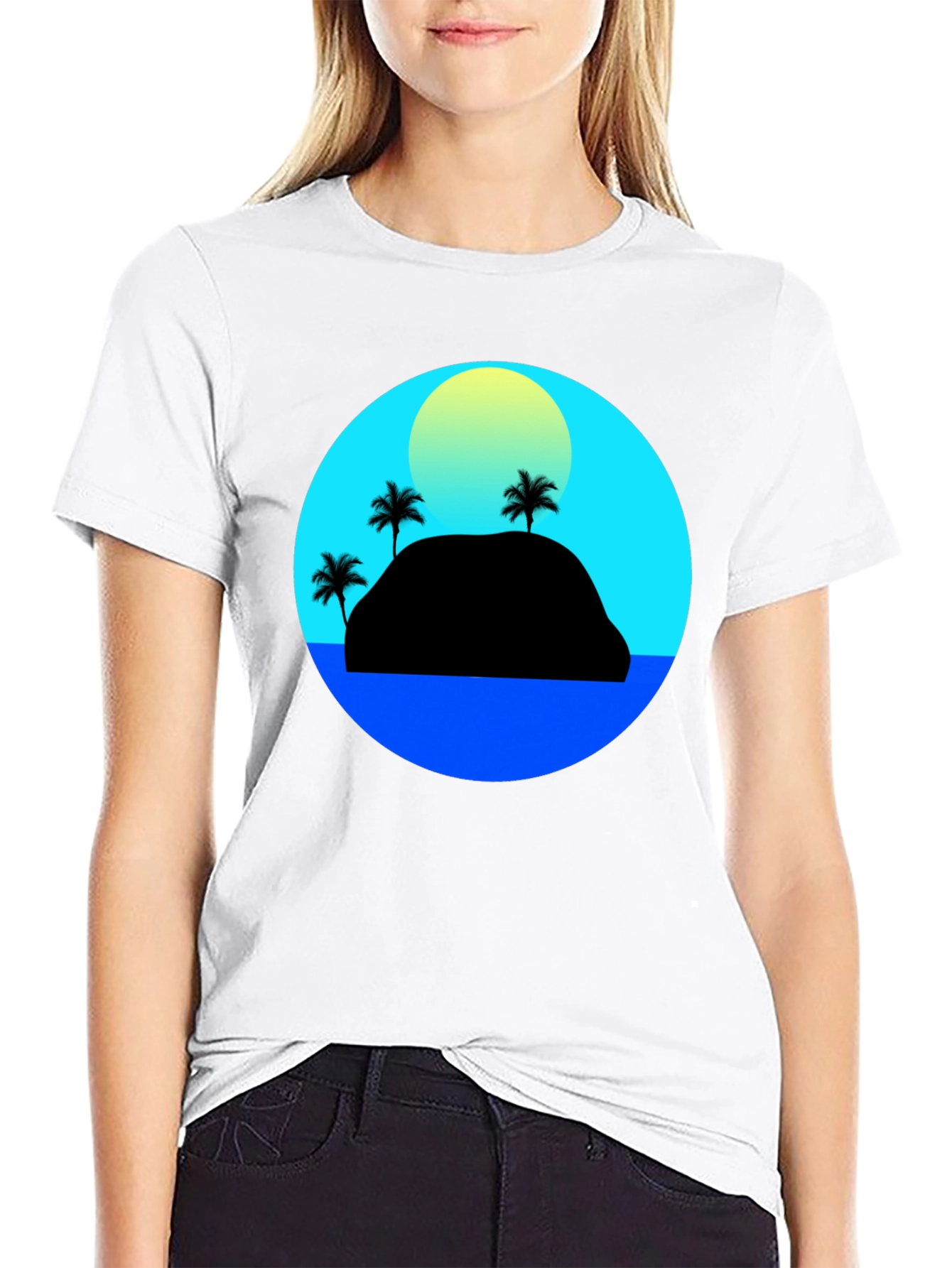 Island Sunset Graphic Tee