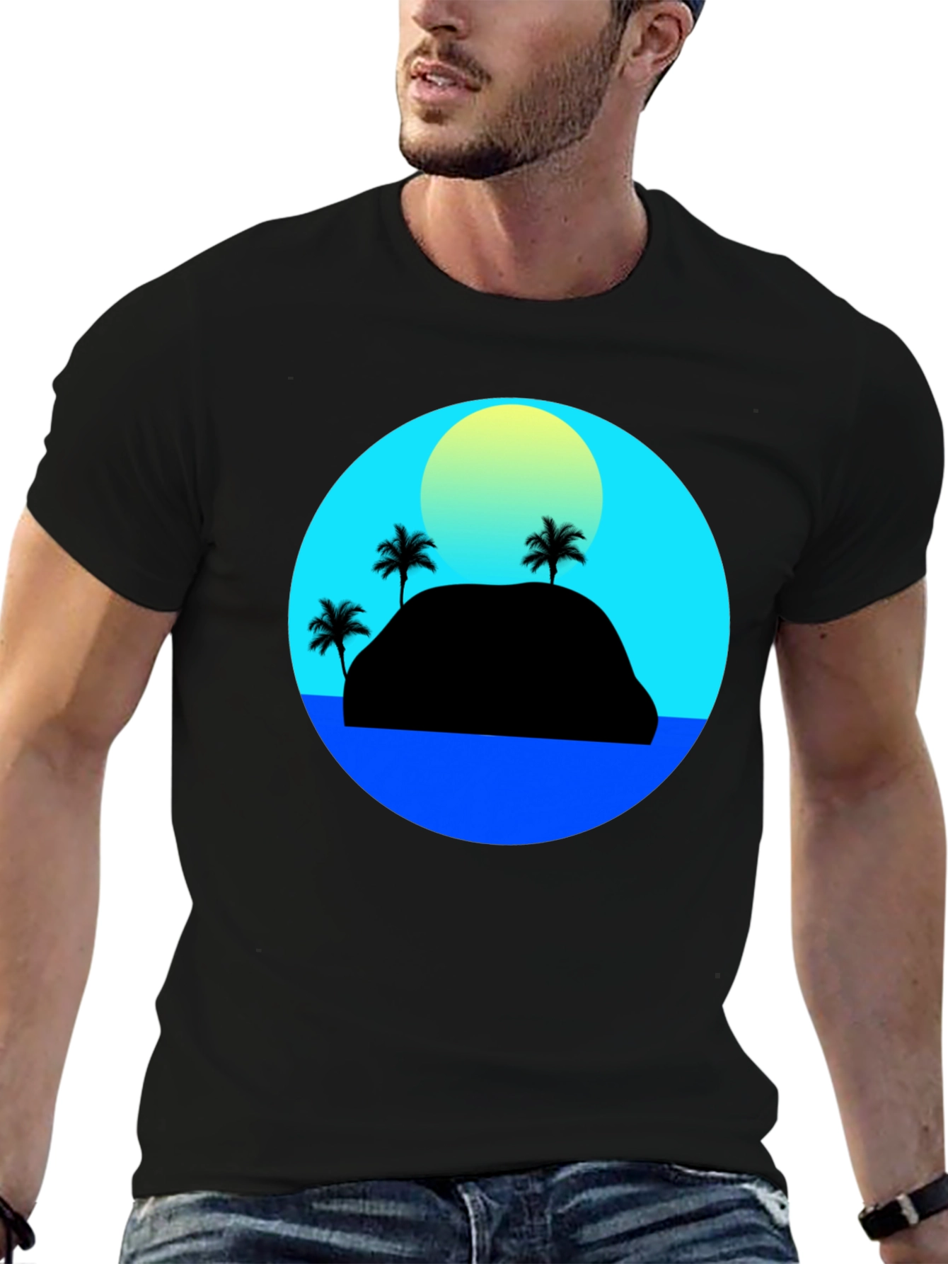 Island Sunset Graphic Tee