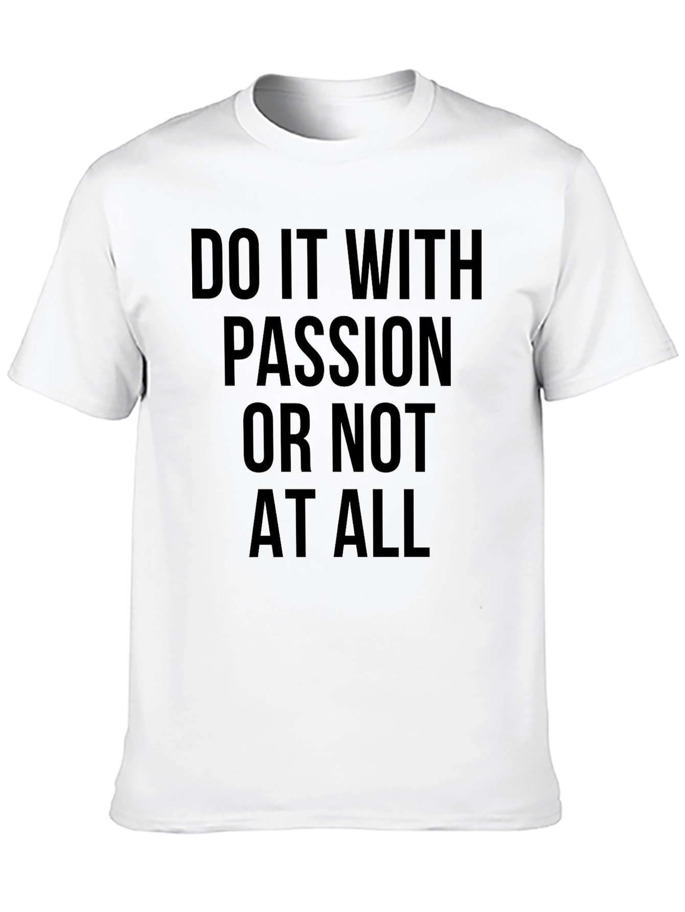 Passion Statement Tee - Classic Black Cotton T-Shirt