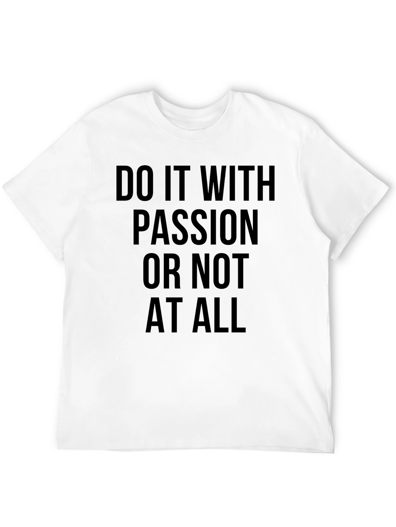 Passion Statement Tee - Classic Black Cotton T-Shirt