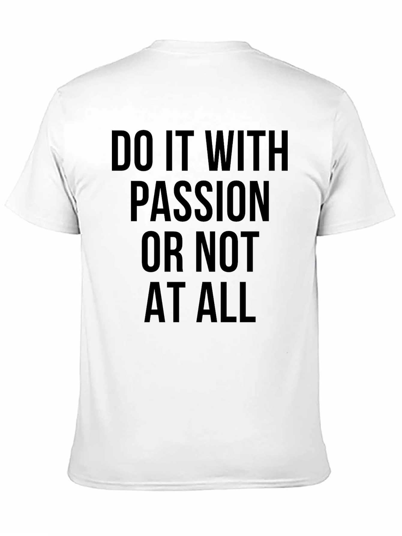 Passion Statement Tee - Classic Black Cotton T-Shirt