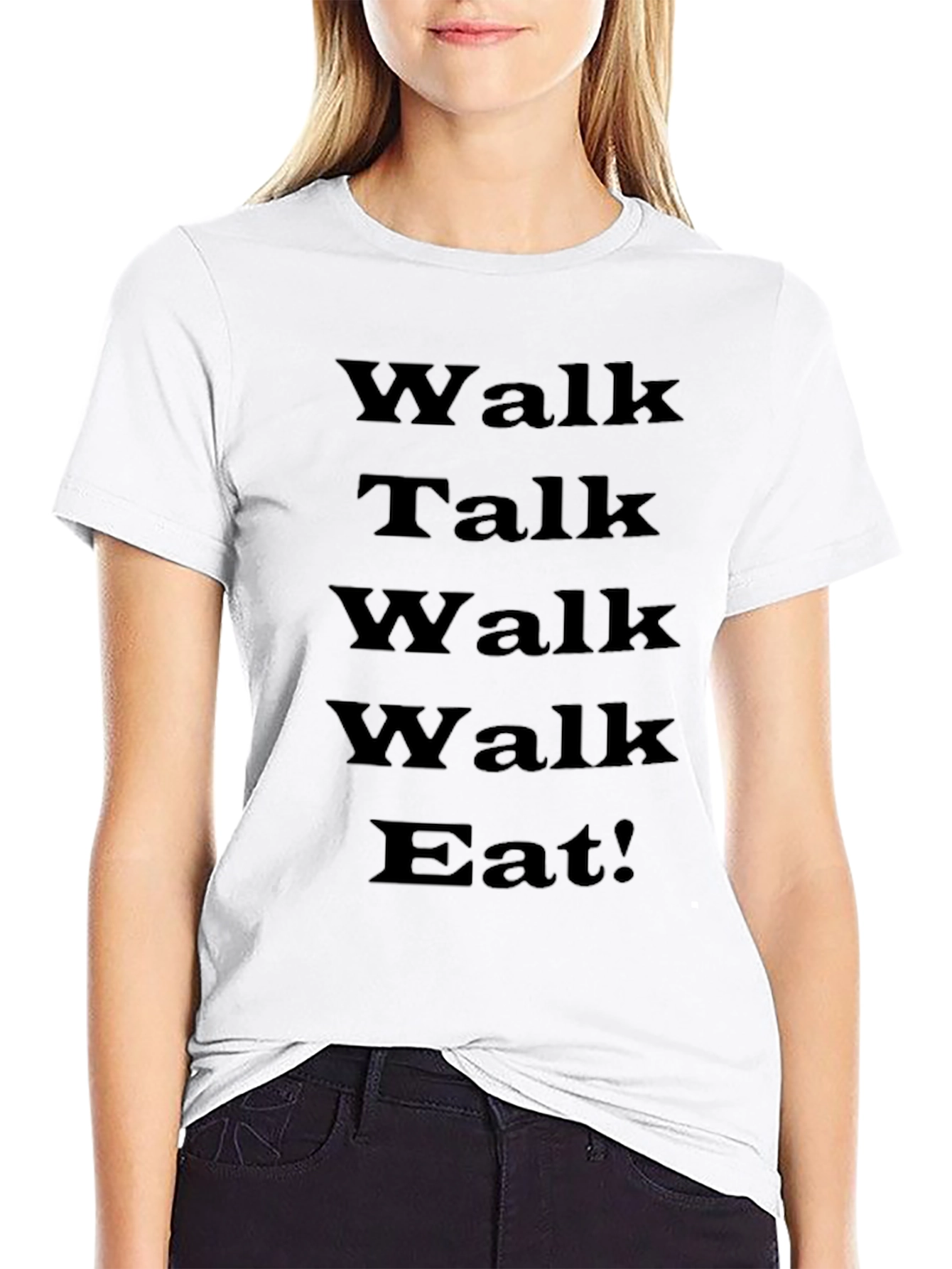Walk Talk Eat! Funny Graphic Tee - Unisex