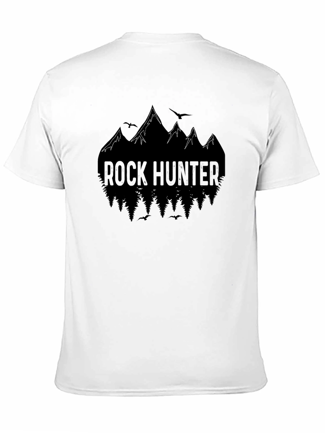 Rock Hunter Mountain Graphic Tee - Black Cotton