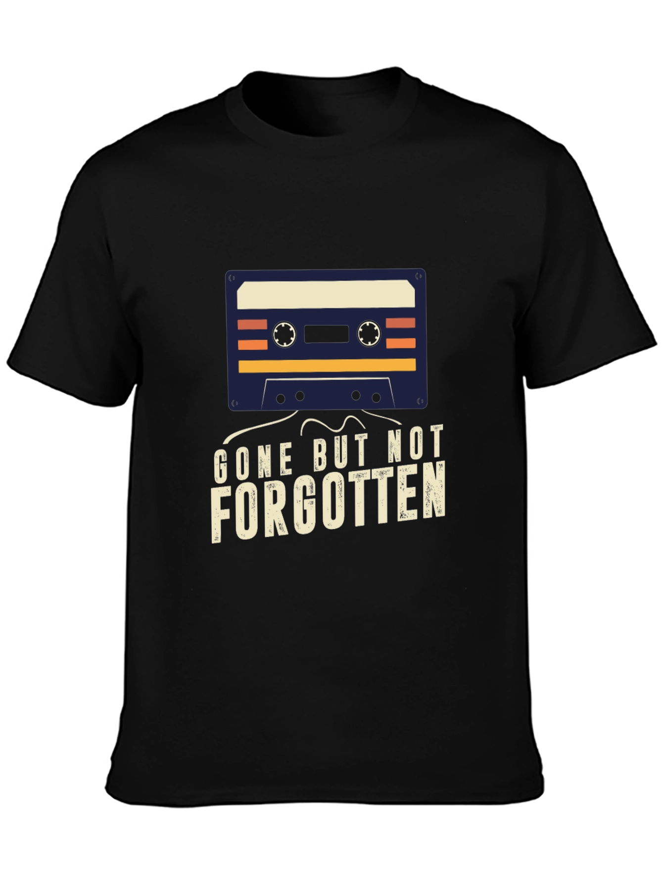 Gone But Not Forgotten Cassette Tape Graphic Tee