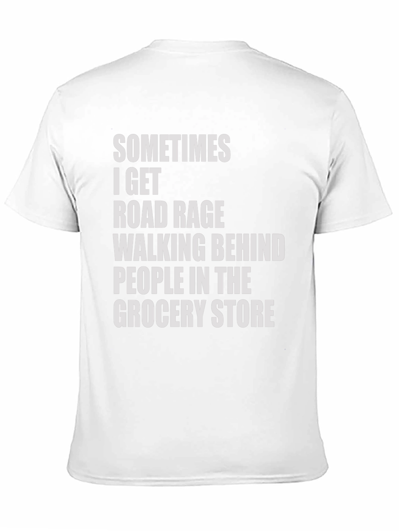 Road Rage Grocery Store Humor Tee