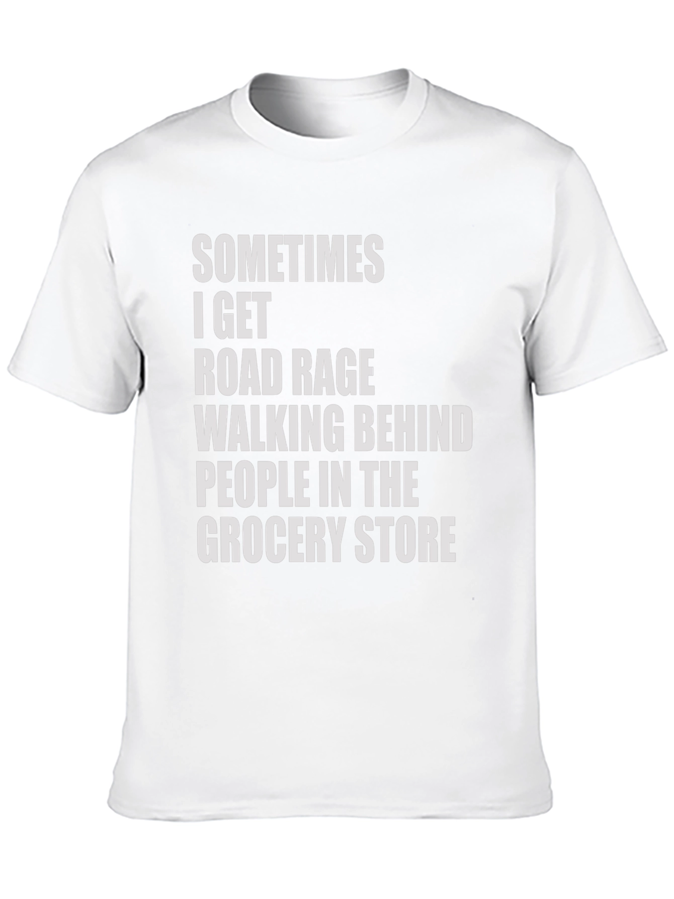 Road Rage Grocery Store Humor Tee
