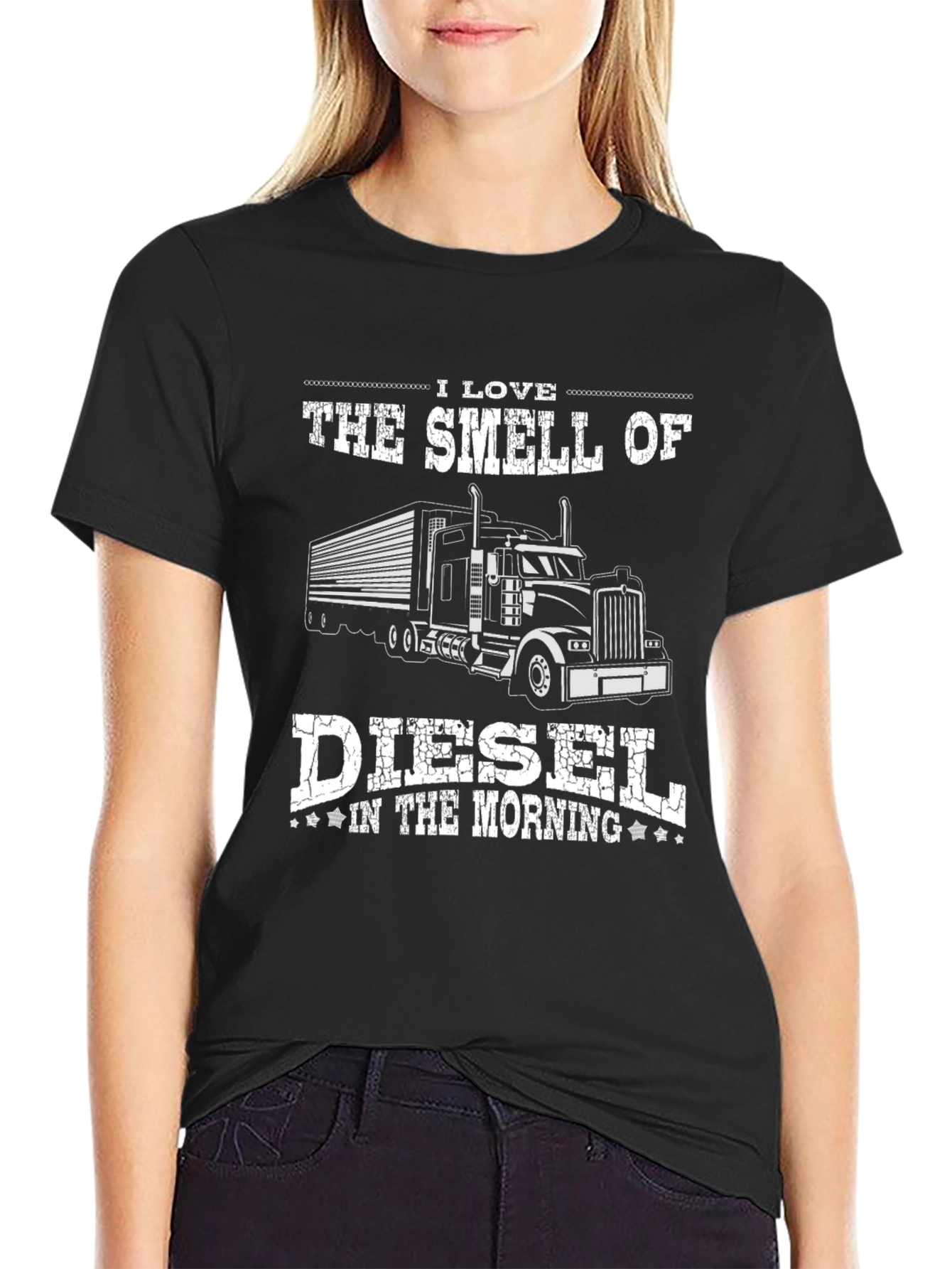 I Love The Smell of Diesel Trucker T-Shirt