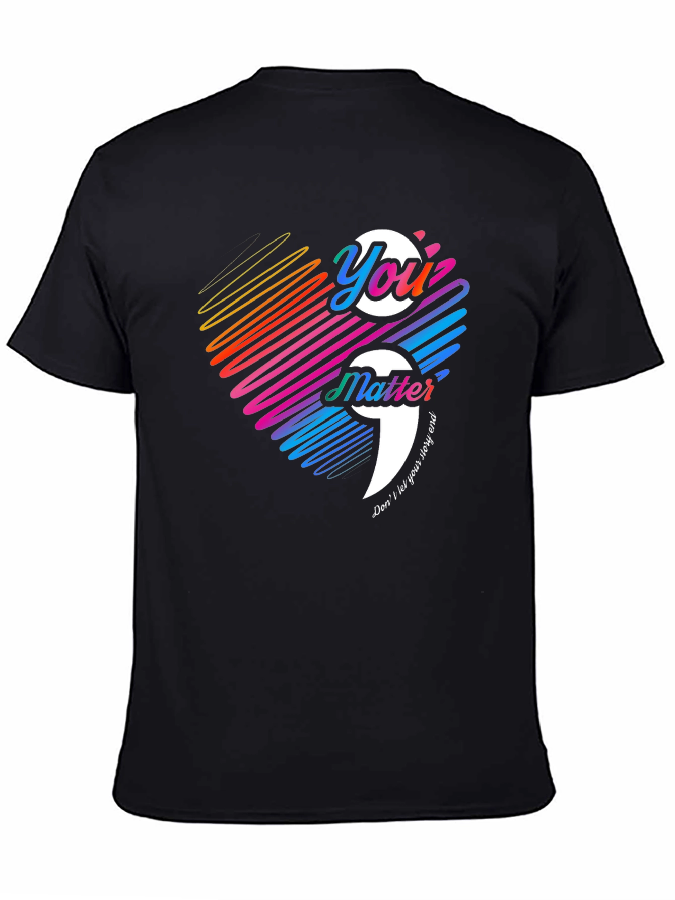 You Matter Semicolon Mental Health Awareness T-Shirt