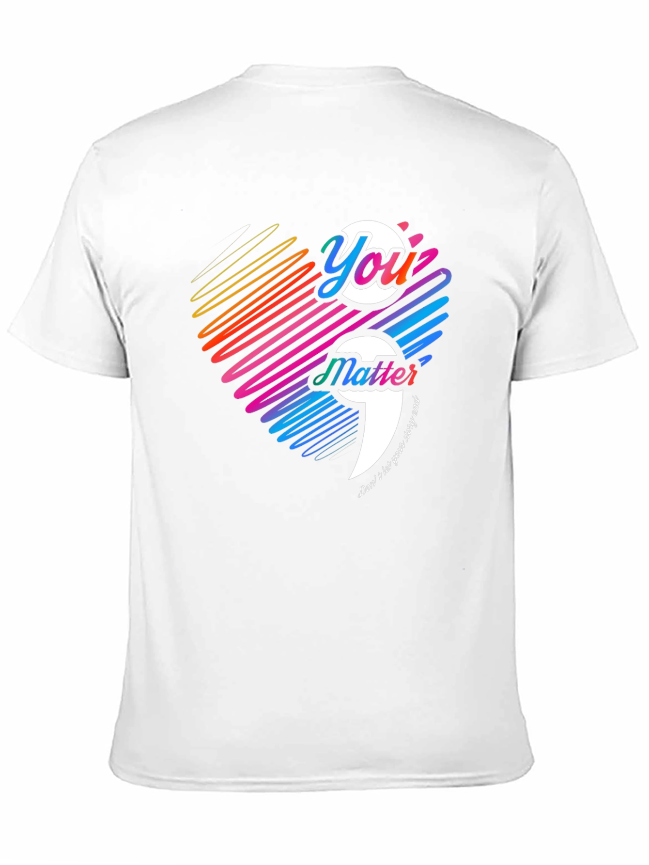 You Matter Semicolon Mental Health Awareness T-Shirt