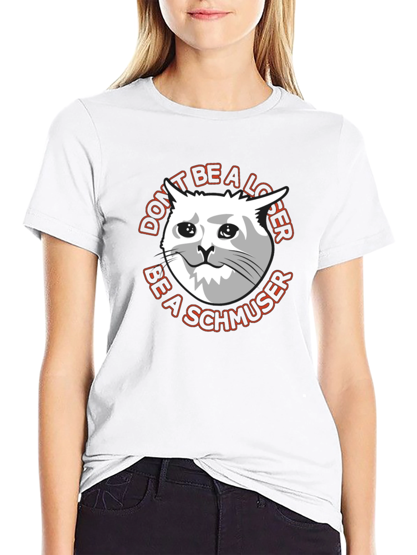 Dont Be a Loser Cat Meme Graphic T-Shirt