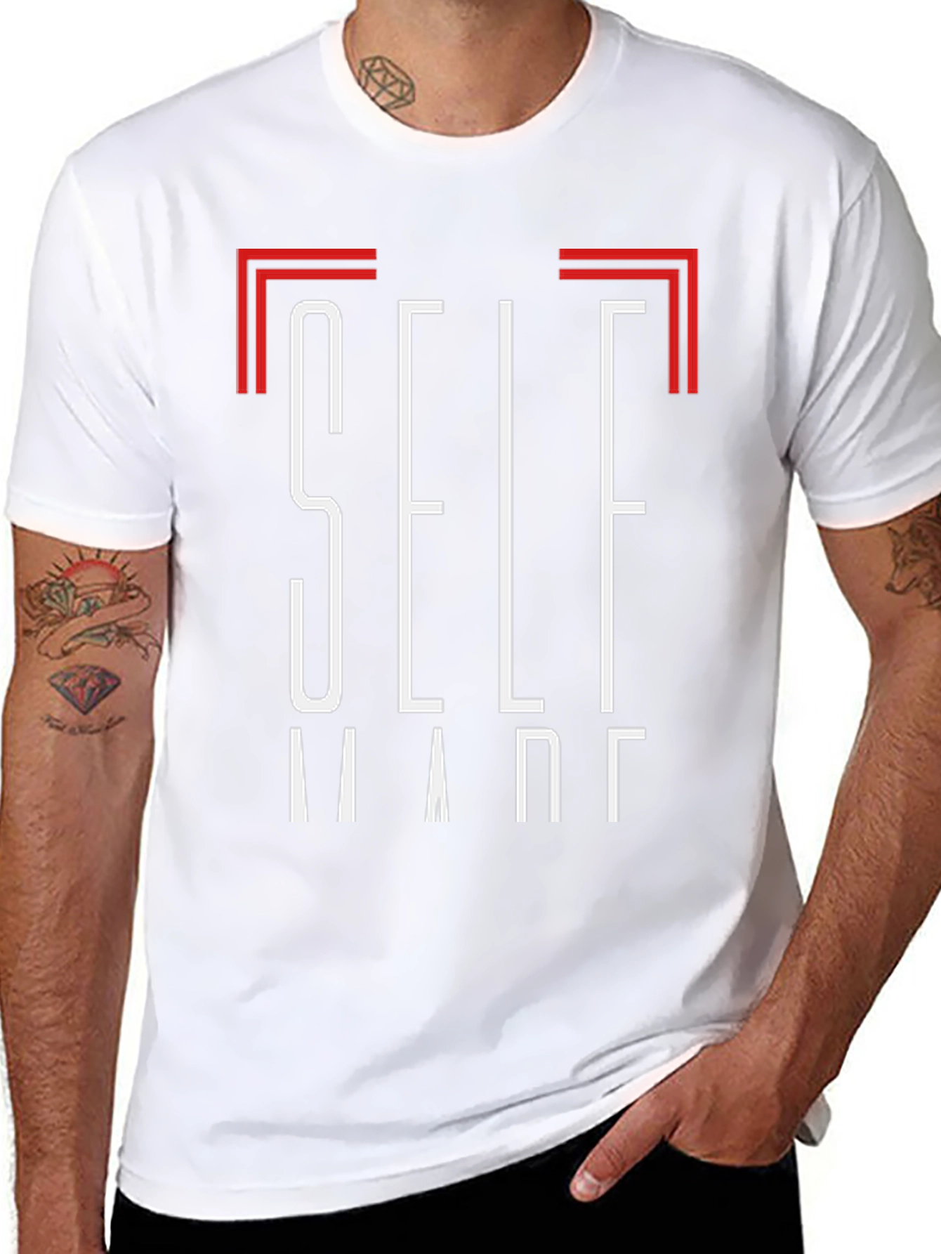Self Made Black Graphic Tee