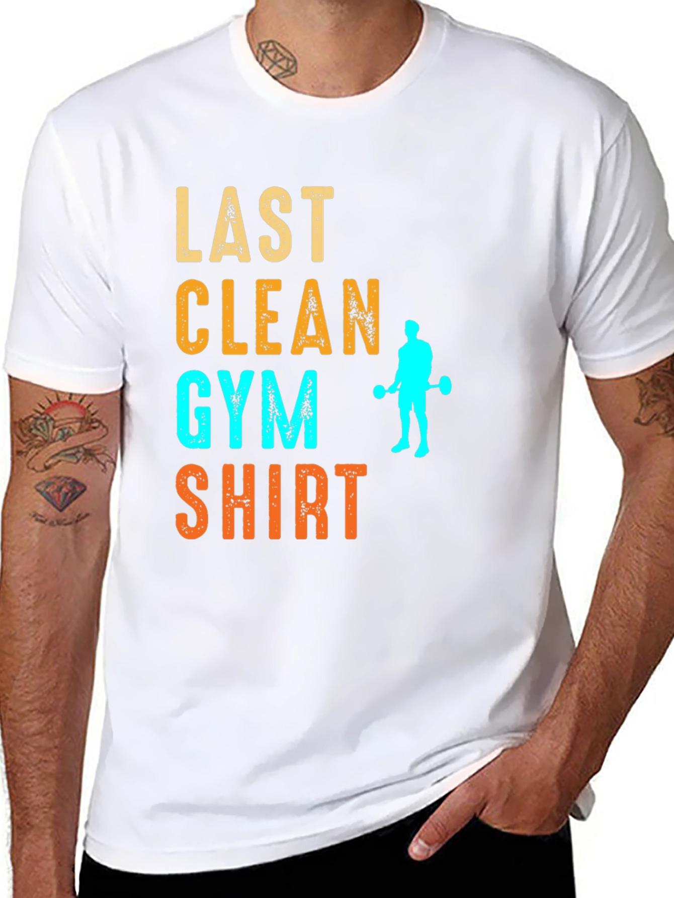 Last Clean Gym Shirt Funny Workout Tee
