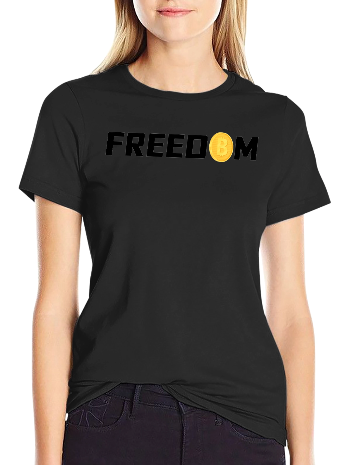 Freedom Bitcoin Graphic Tee - Crypto Enthusiast T-Shirt