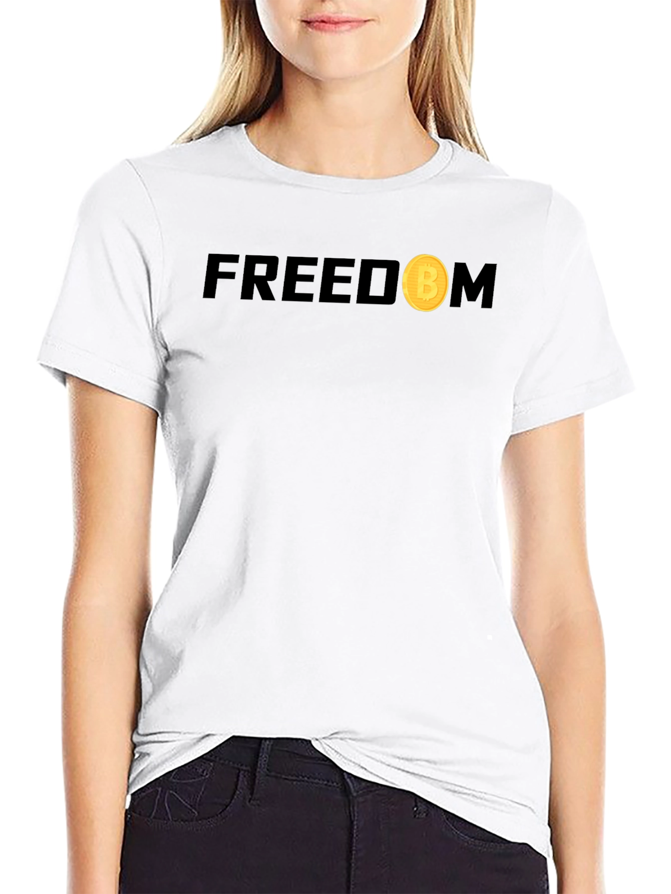 Freedom Bitcoin Graphic Tee - Crypto Enthusiast T-Shirt