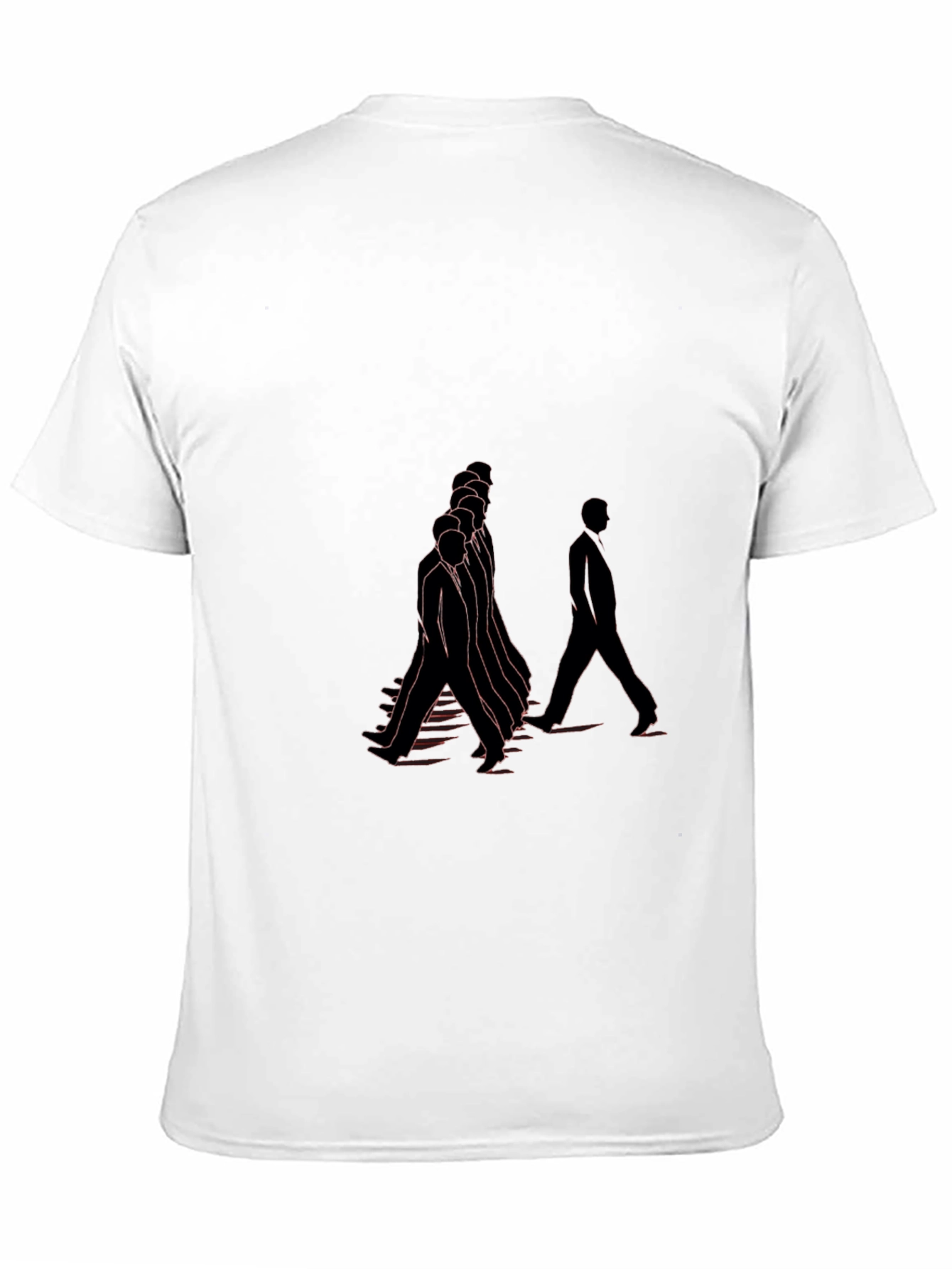 Unique Graphic Print Black Tee