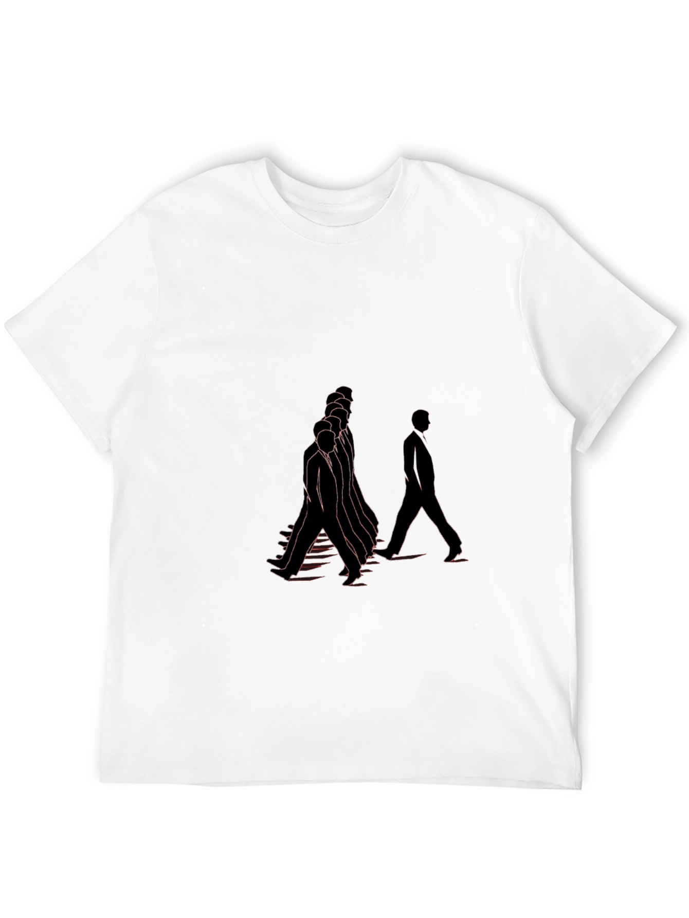 Unique Graphic Print Black Tee