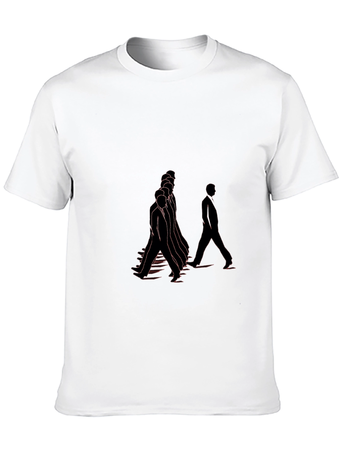 Unique Graphic Print Black Tee