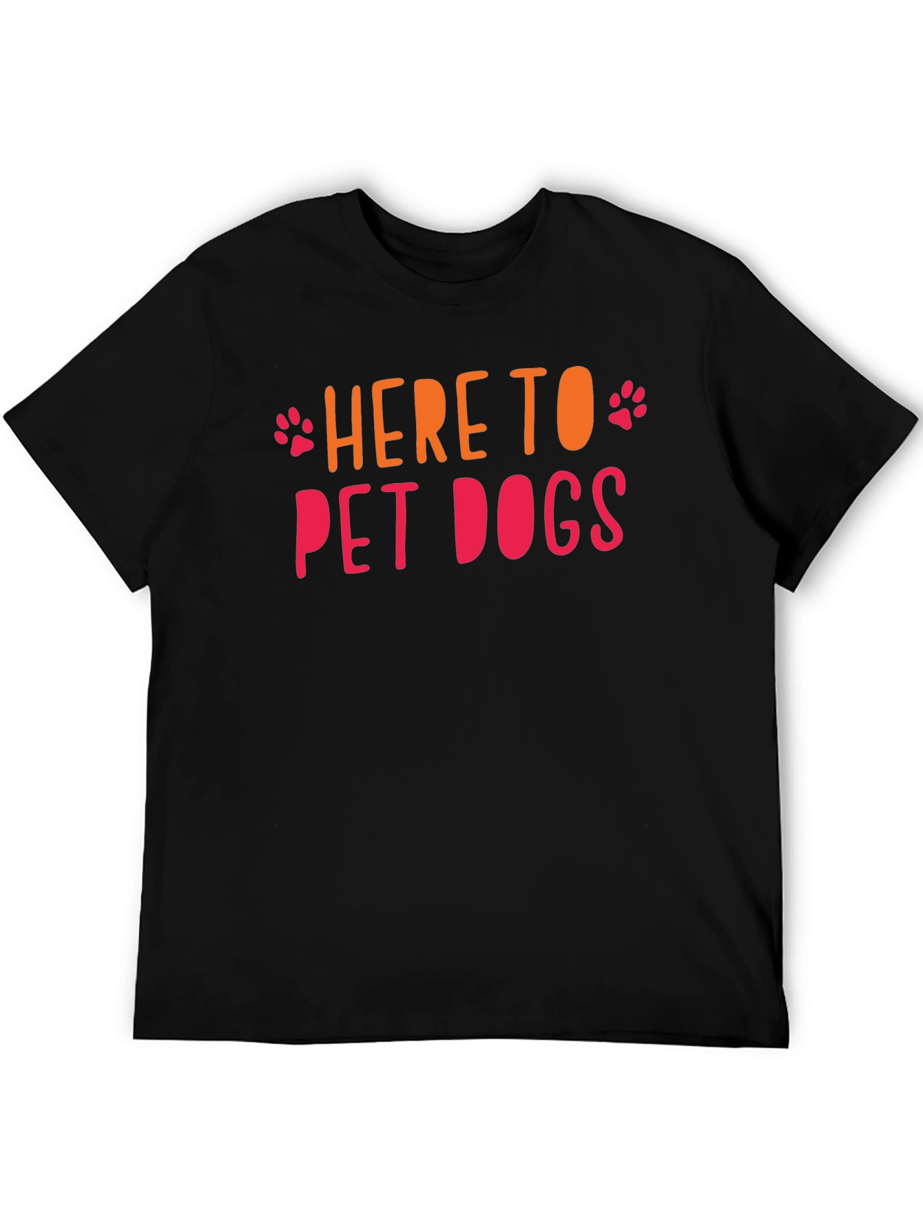 Here to Pet Dogs Graphic Tee