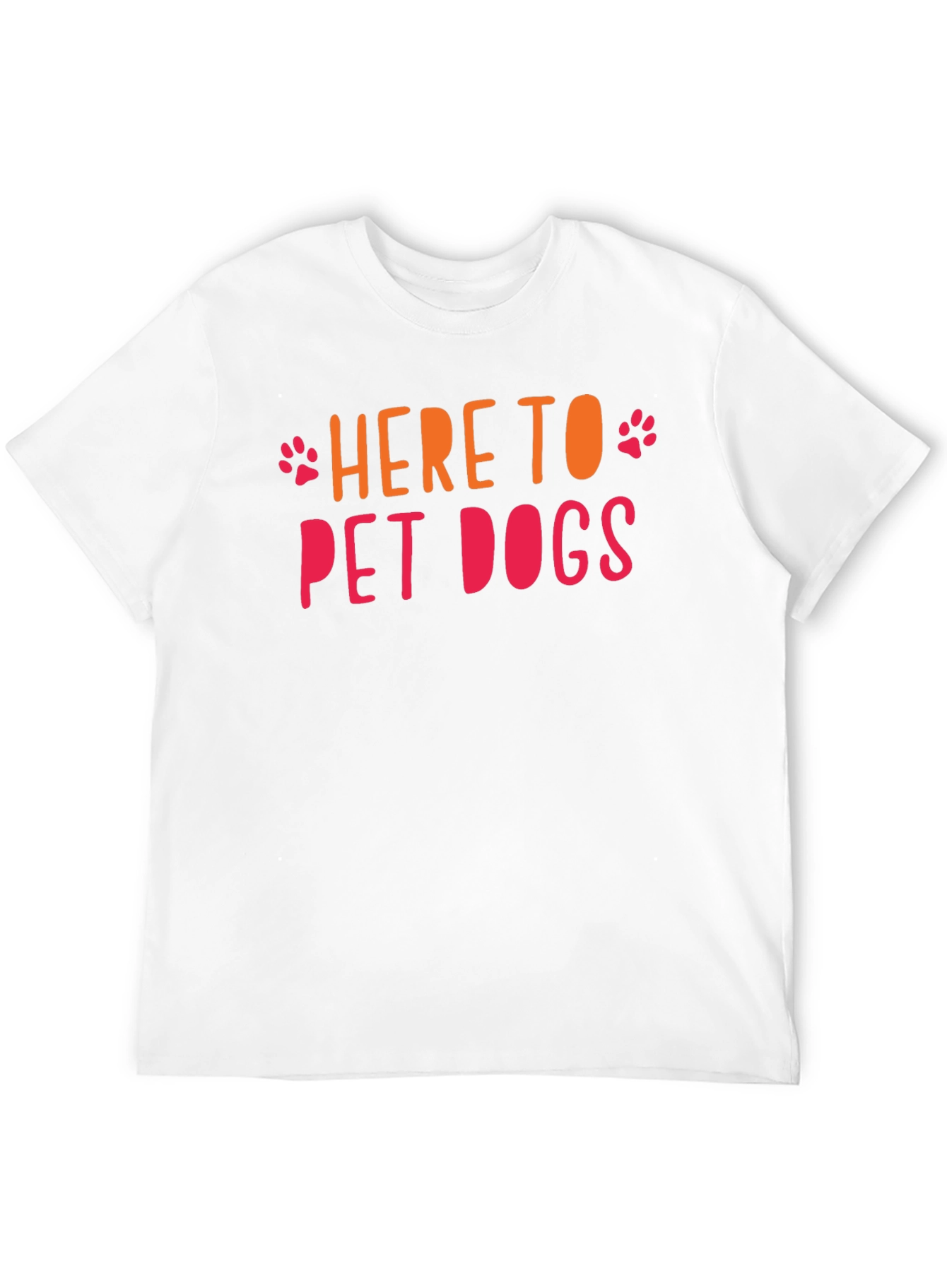 Here to Pet Dogs Graphic Tee