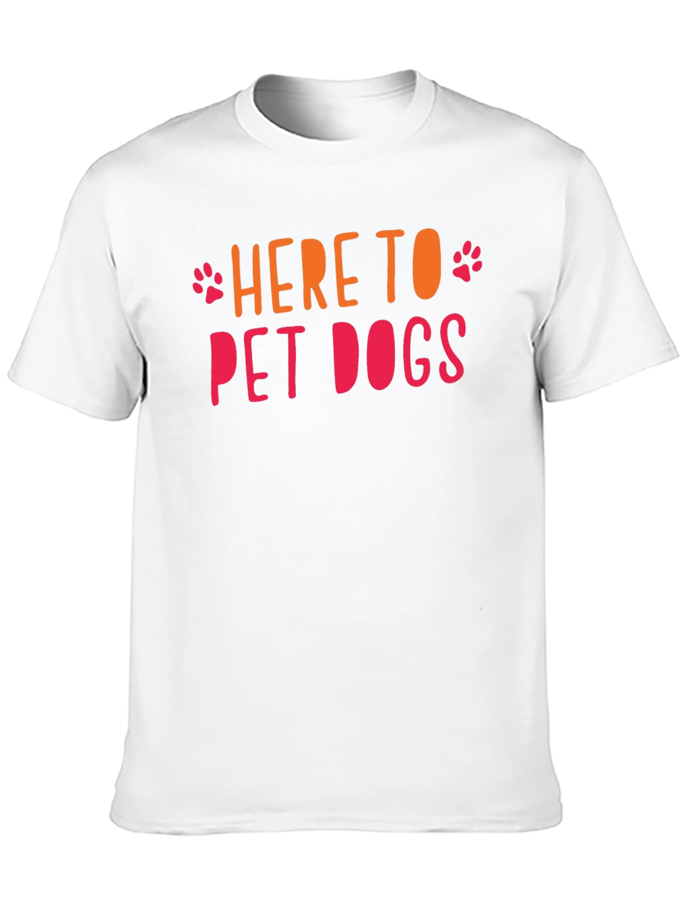 Here to Pet Dogs Graphic Tee