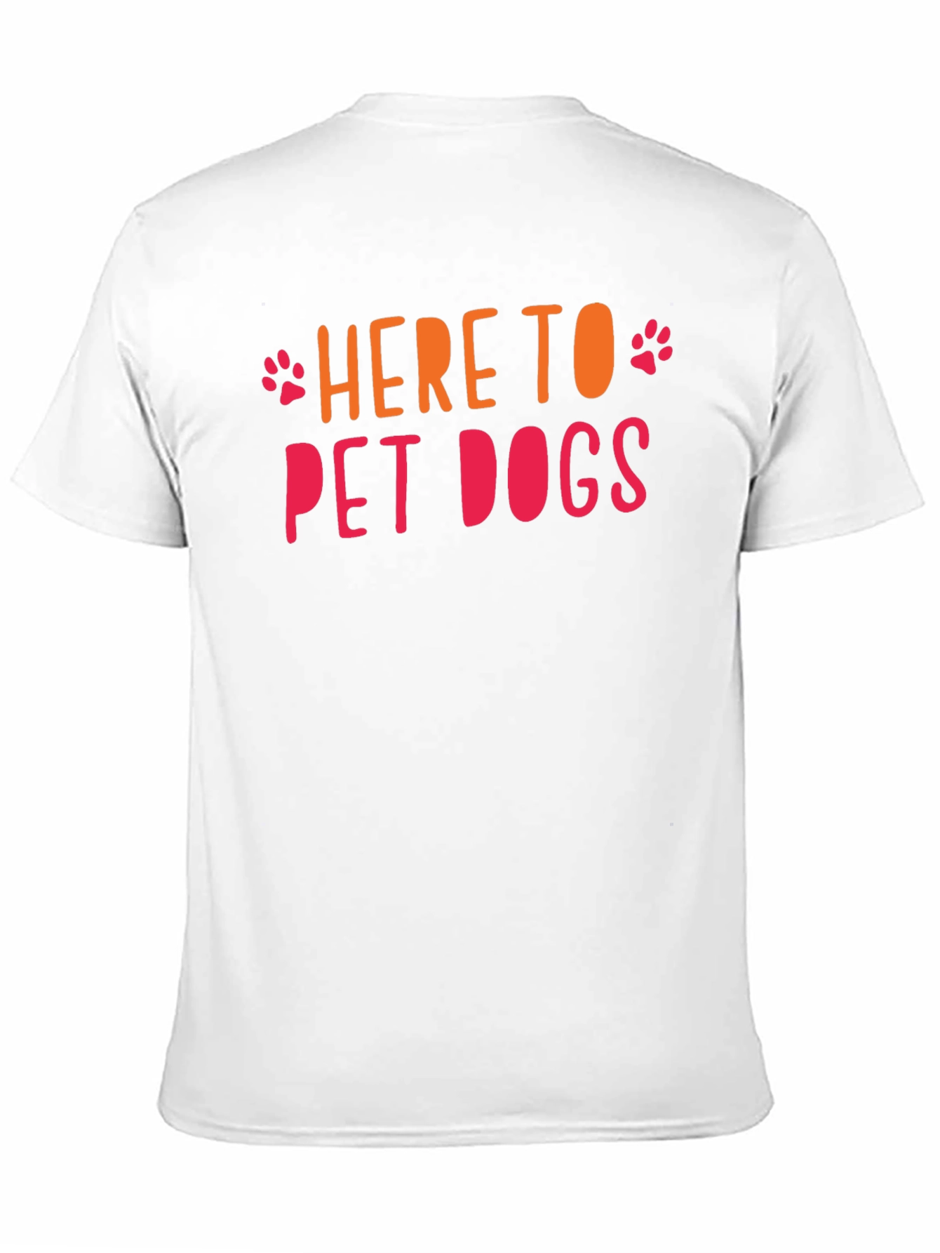 Here to Pet Dogs Graphic Tee