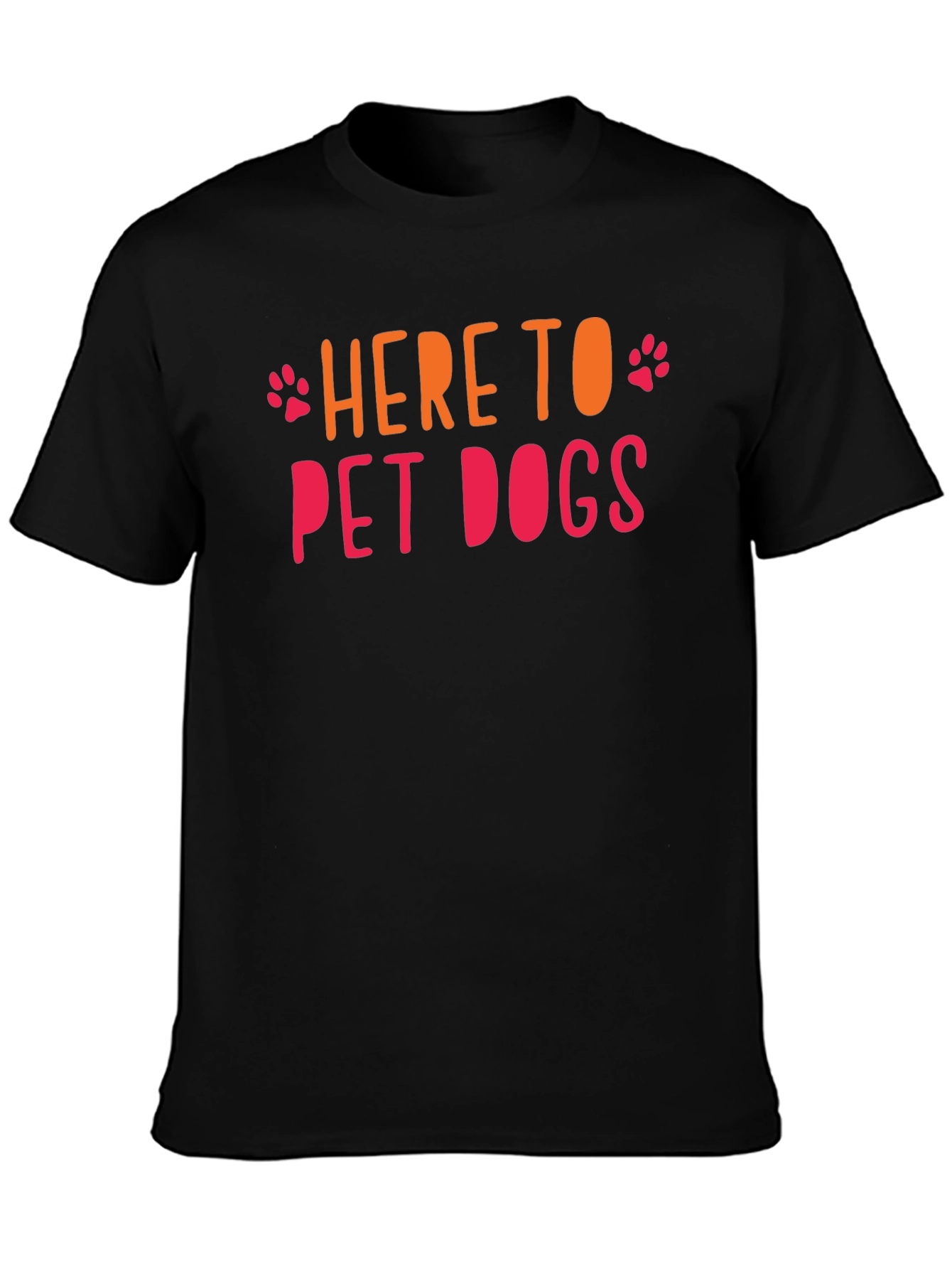Here to Pet Dogs Graphic Tee