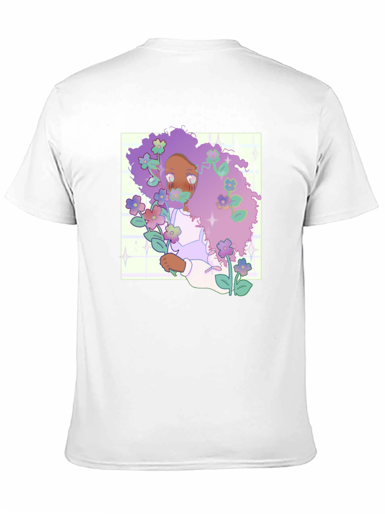 Floral Afro Graphic T-Shirt