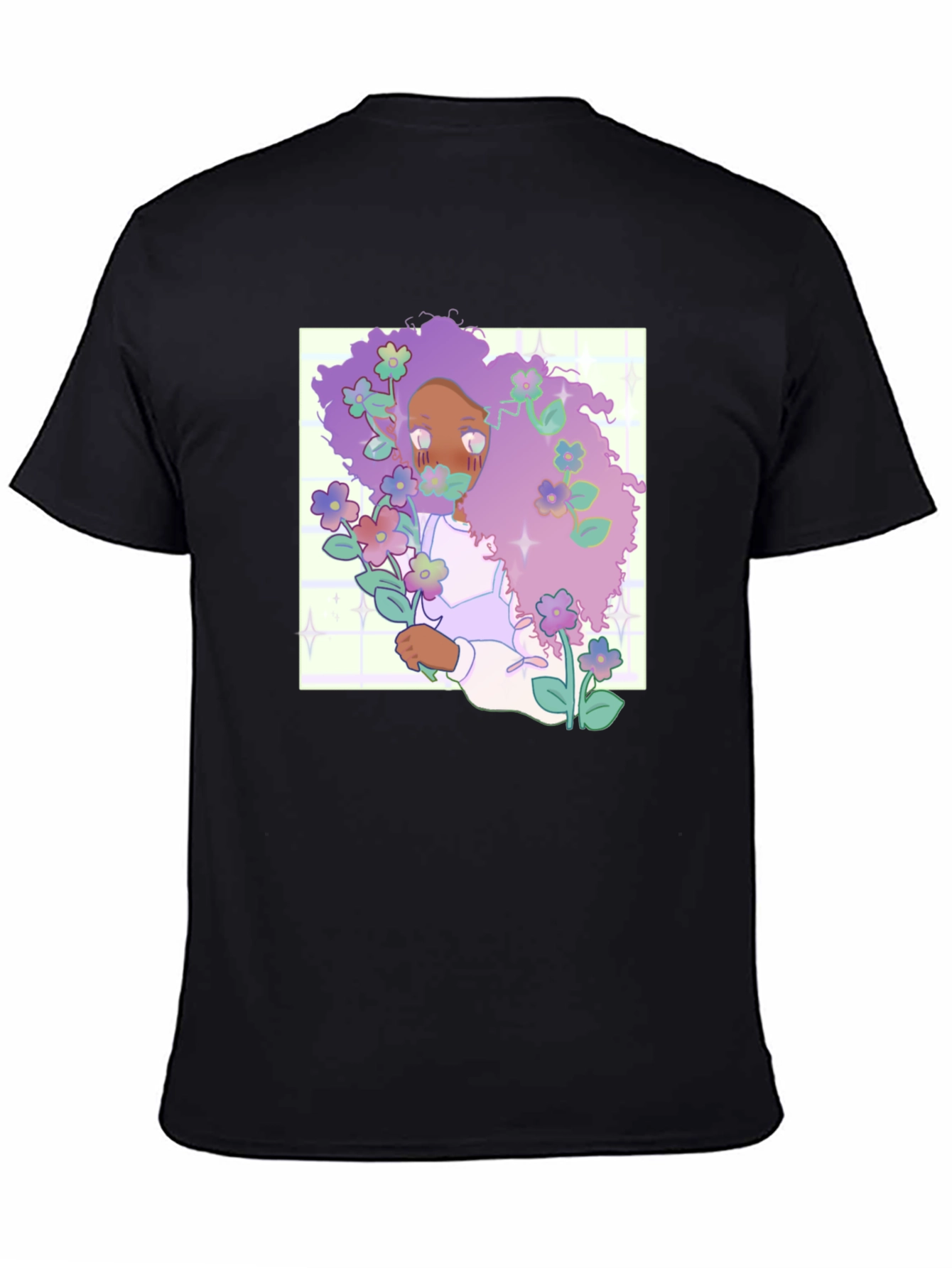 Floral Afro Graphic T-Shirt