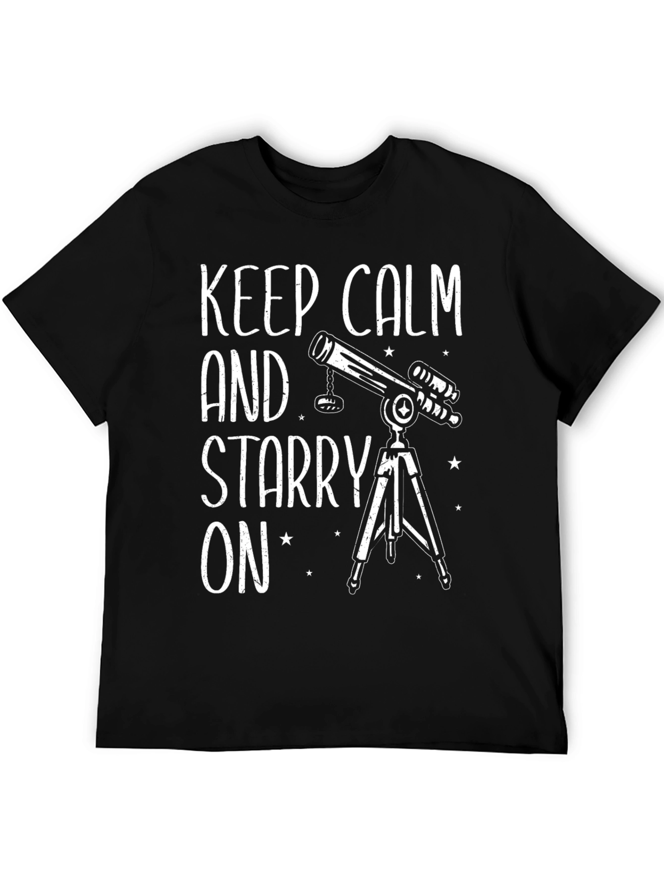 Keep Calm and Starry On Black Graphic Tee