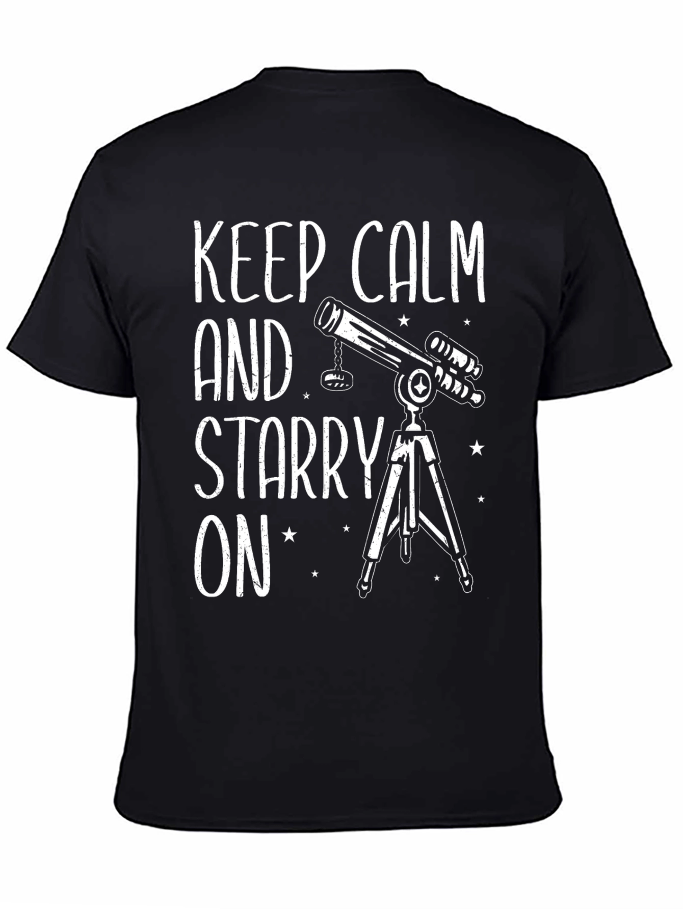 Keep Calm and Starry On Black Graphic Tee