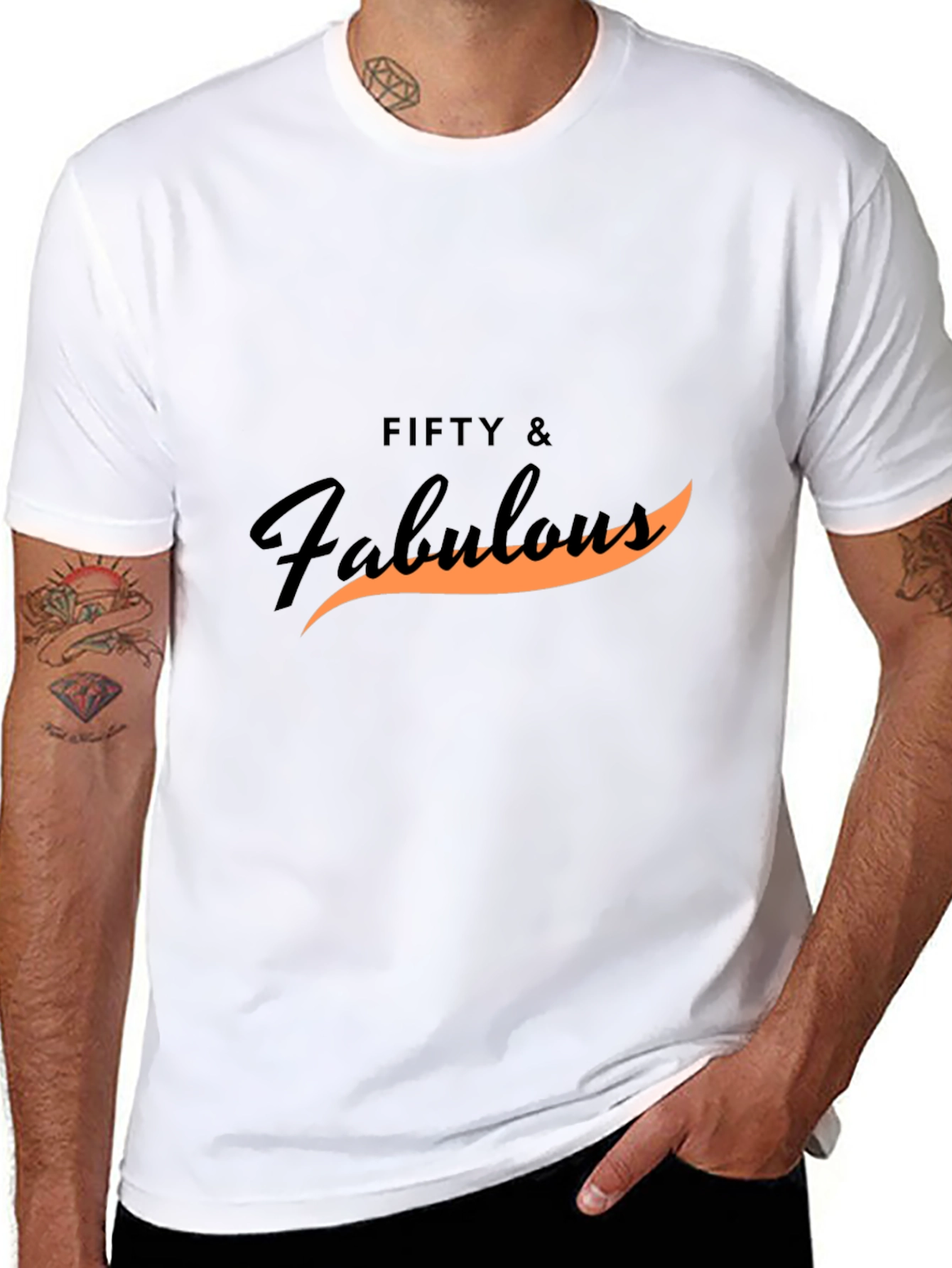 Fifty & Fabulous Black T-Shirt